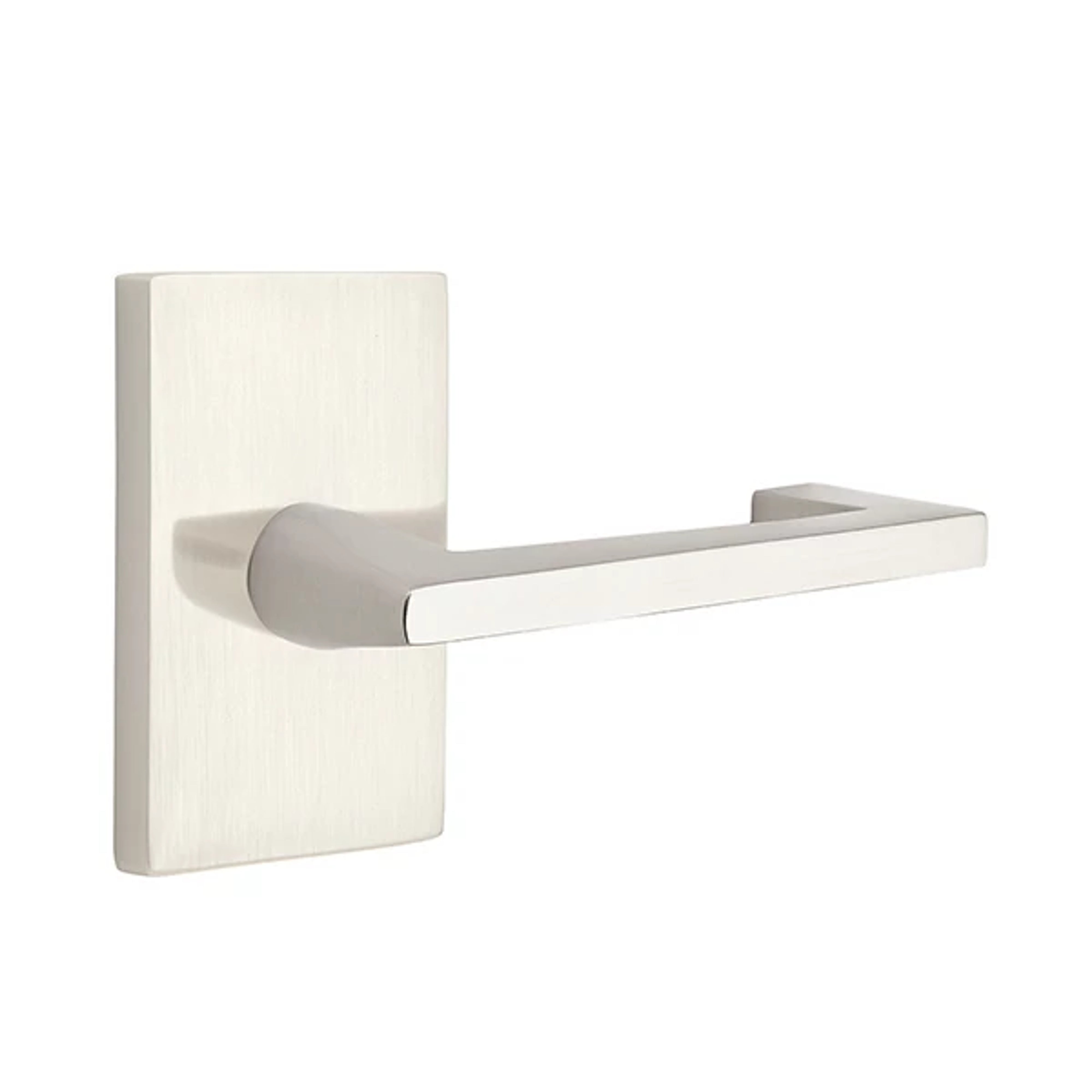 Emtek Argos Lever Set with Modern Rectangular Rosette
