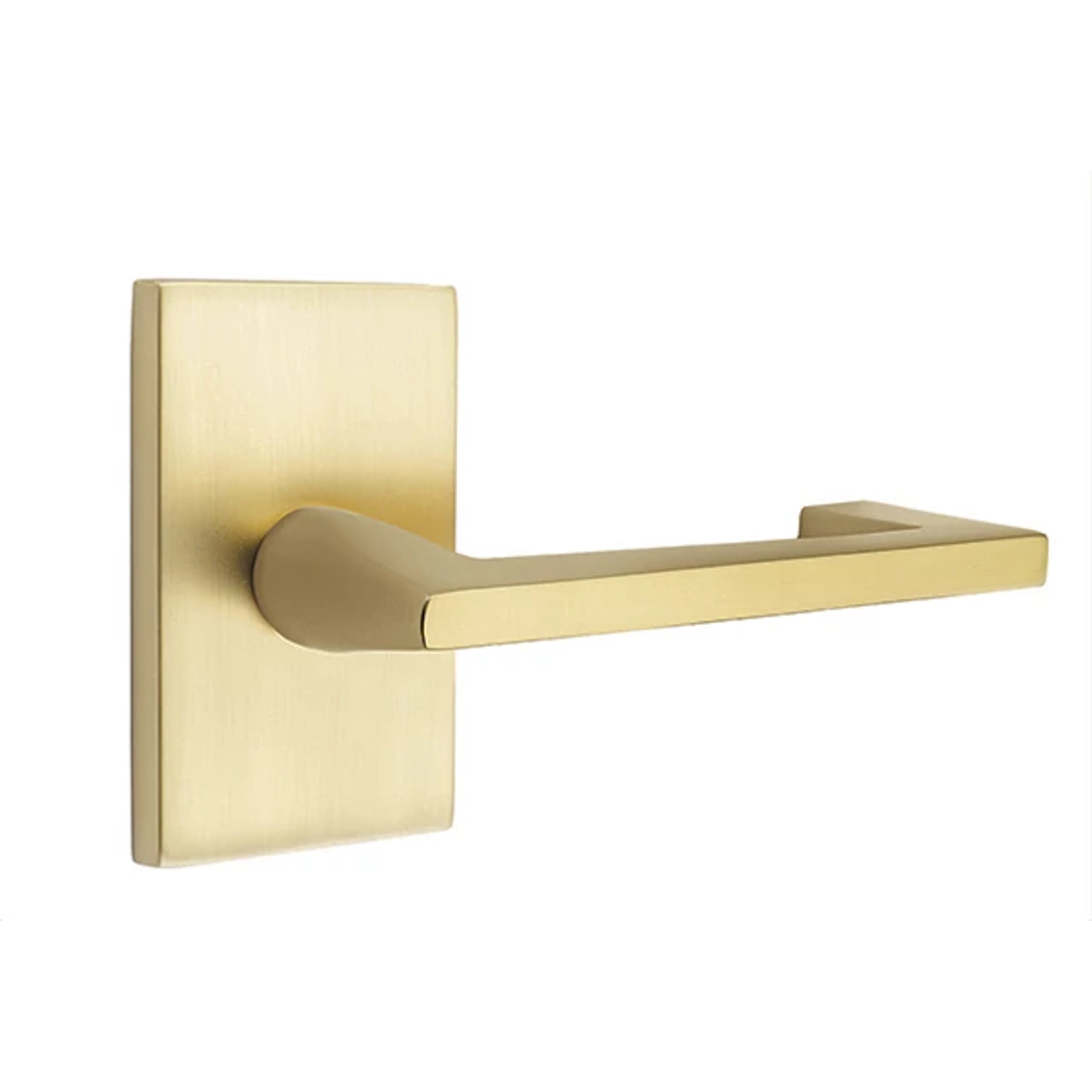 Emtek Argos Lever Set with Modern Rectangular Rosette