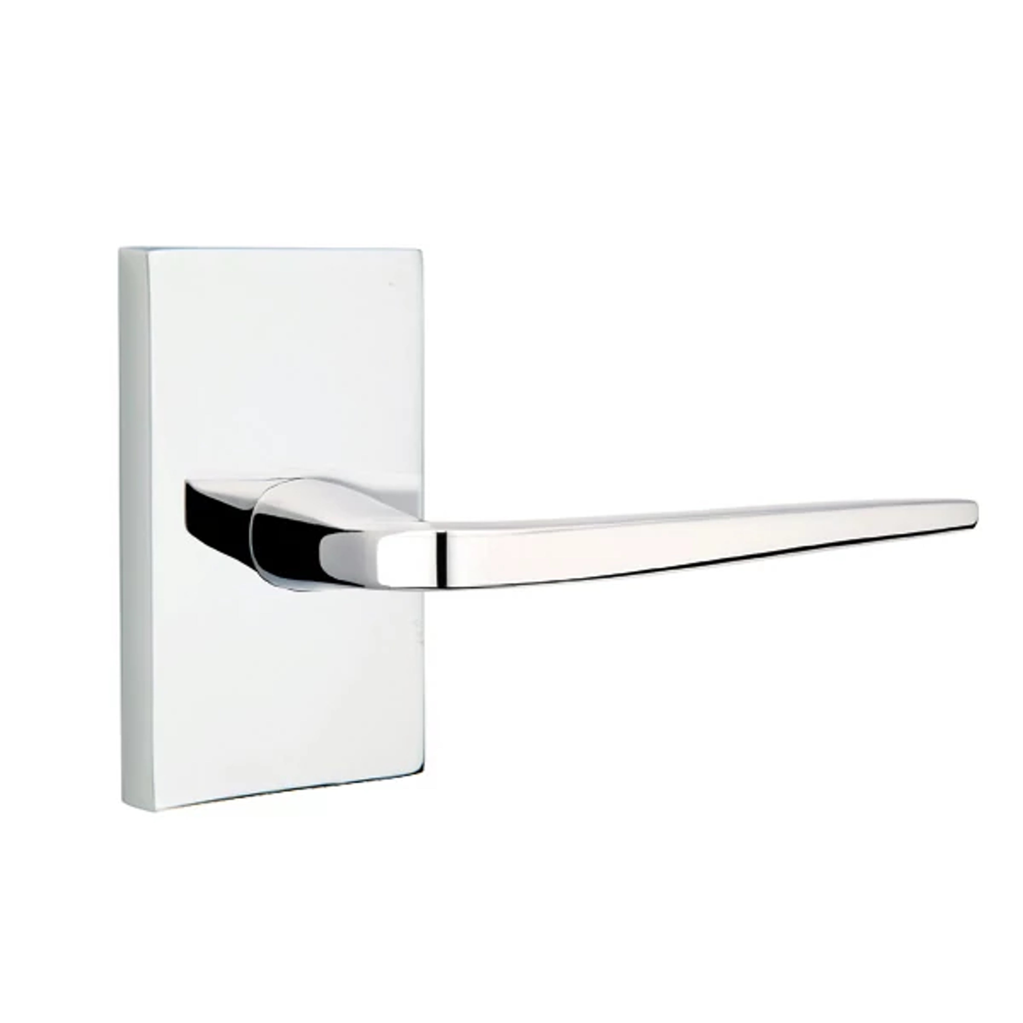 Emtek Concealed Fastener Athena Lever Set with Modern Rectangular Rosette