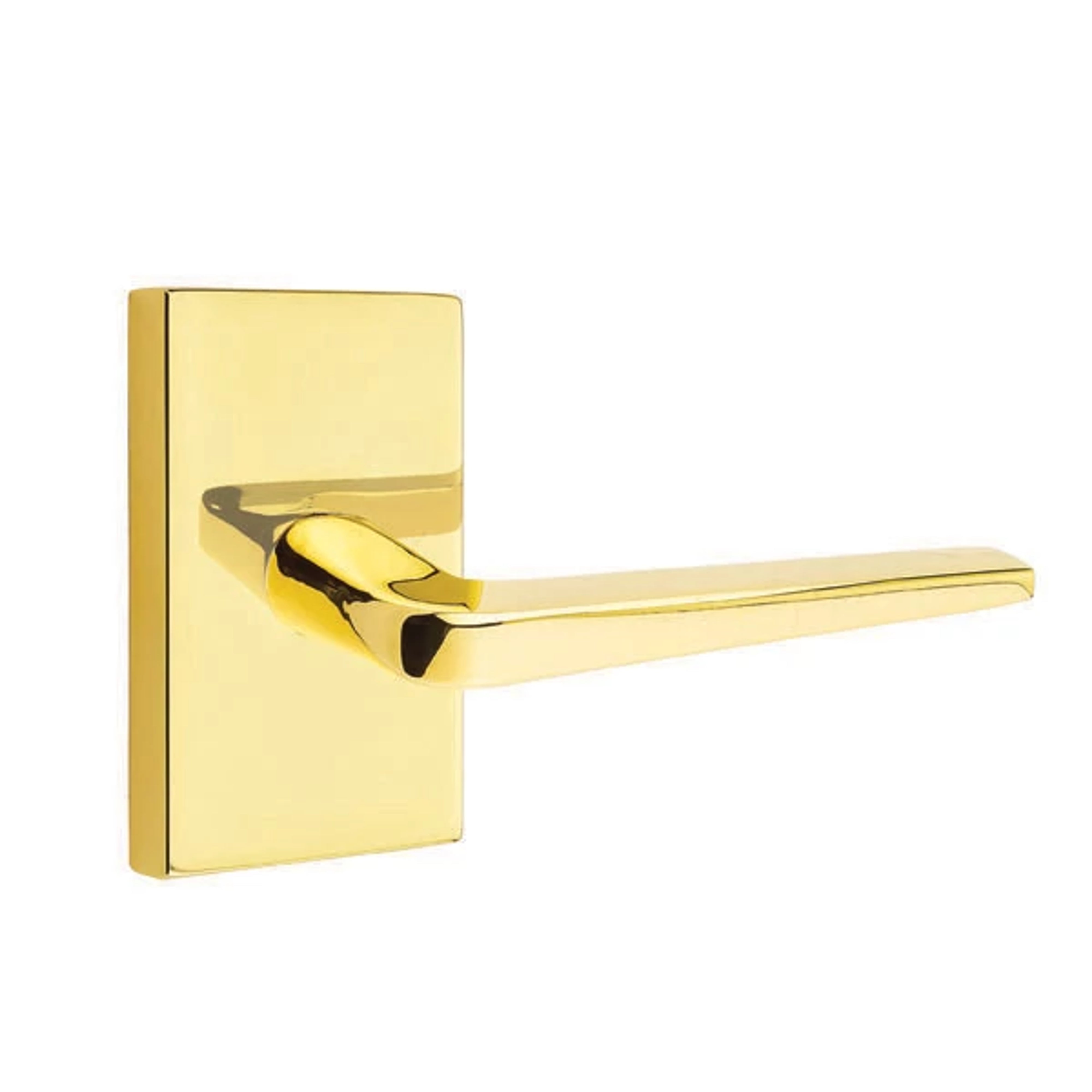 Emtek Athena Lever Set with Modern Rectangular Rosette