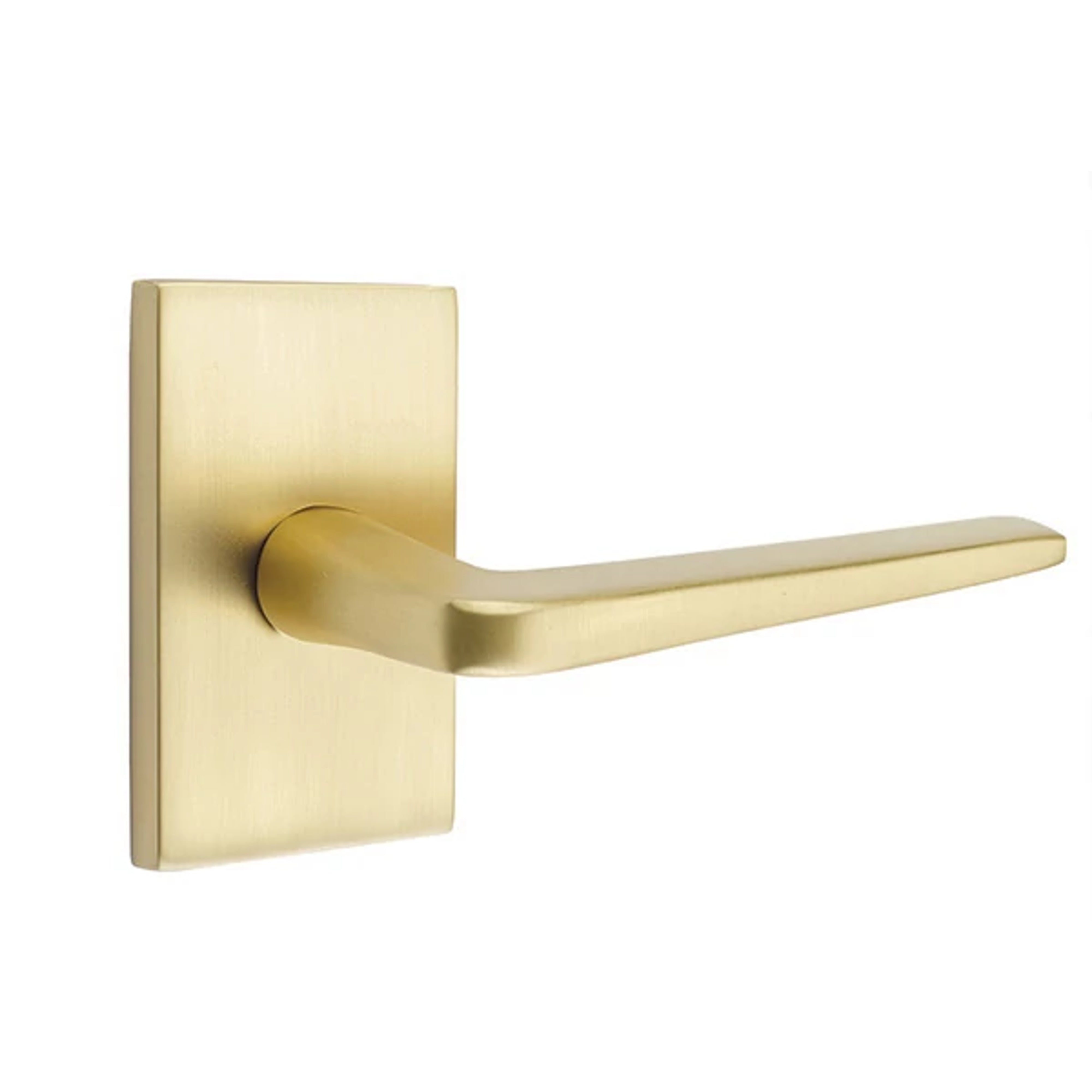Emtek Concealed Fastener Athena Lever Set with Modern Rectangular Rosette