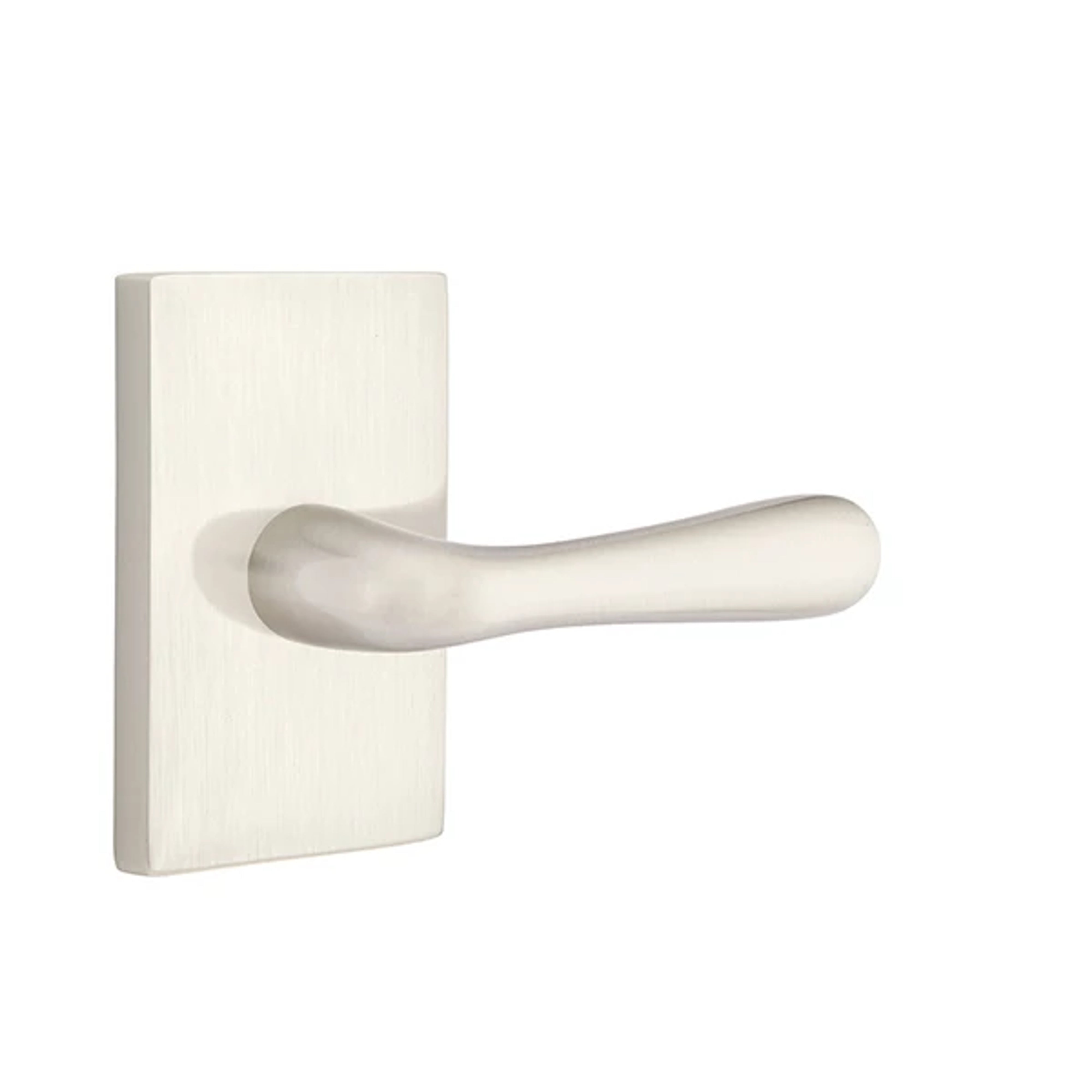 Emtek Basel Lever Set with Modern Rectangular Rosette
