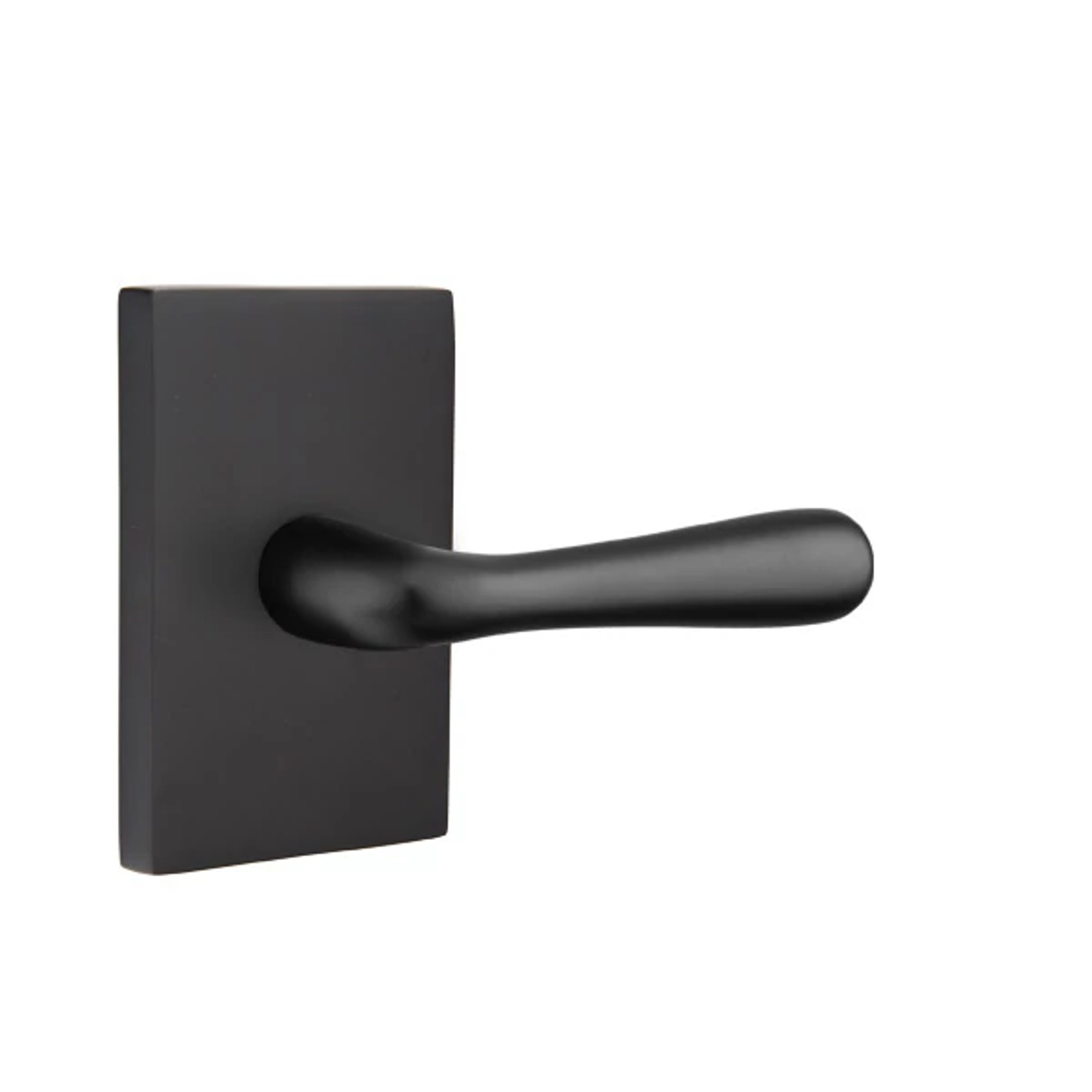 Emtek Concealed Fastener Basel Lever Set with Modern Rectangular Rosette