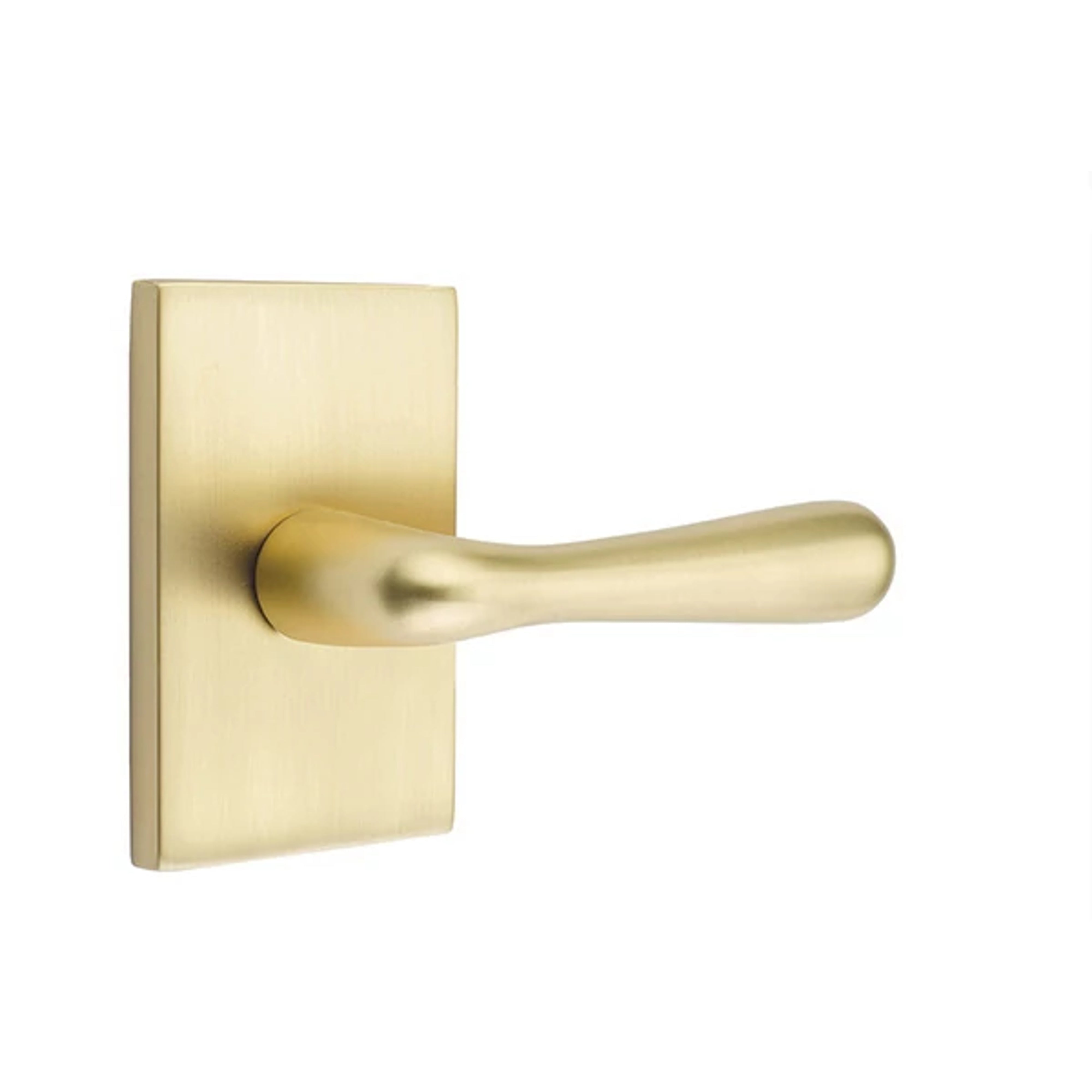 Emtek Basel Lever Set with Modern Rectangular Rosette