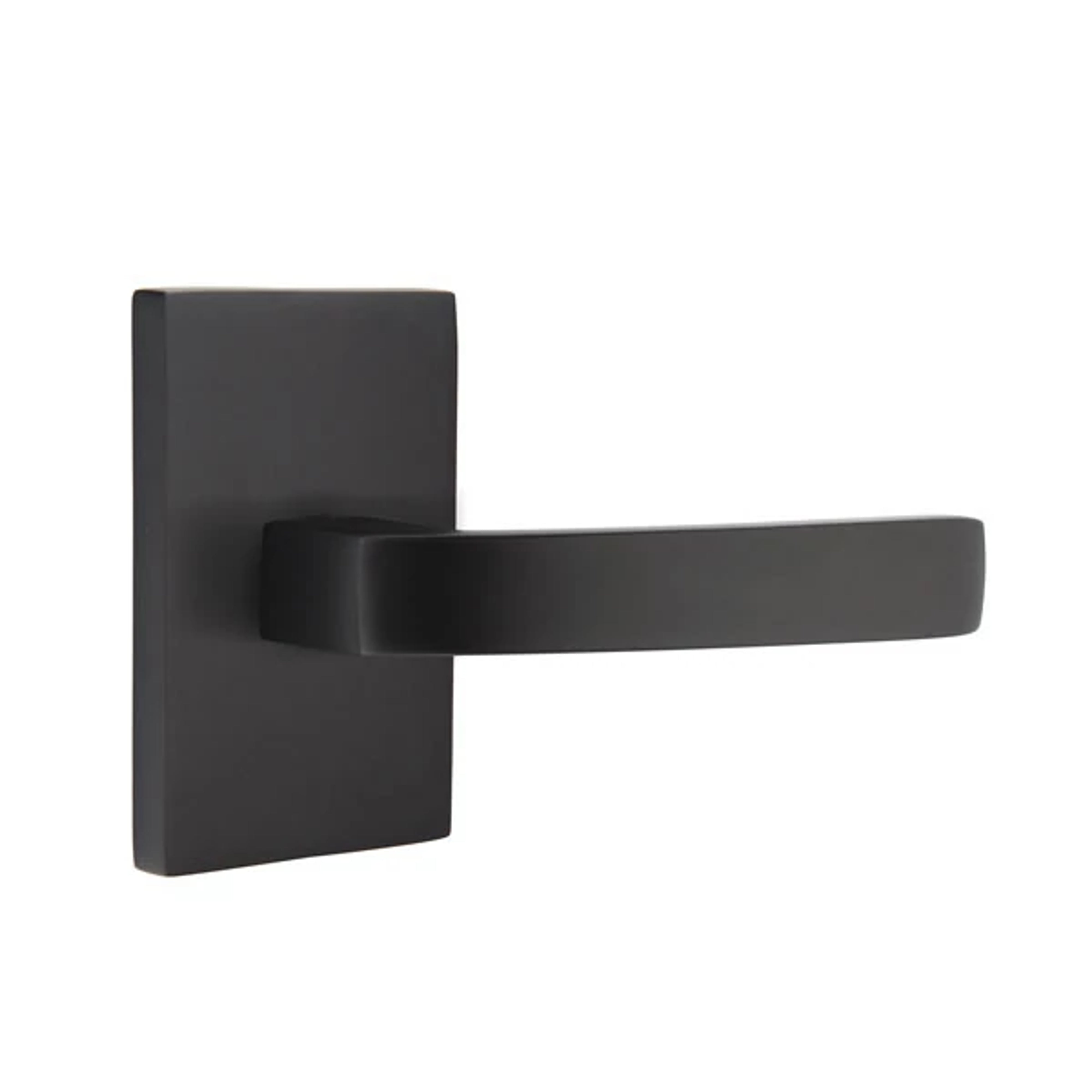 Emtek Concealed Fastener Breslin Lever Set with Modern Rectangular Rosette
