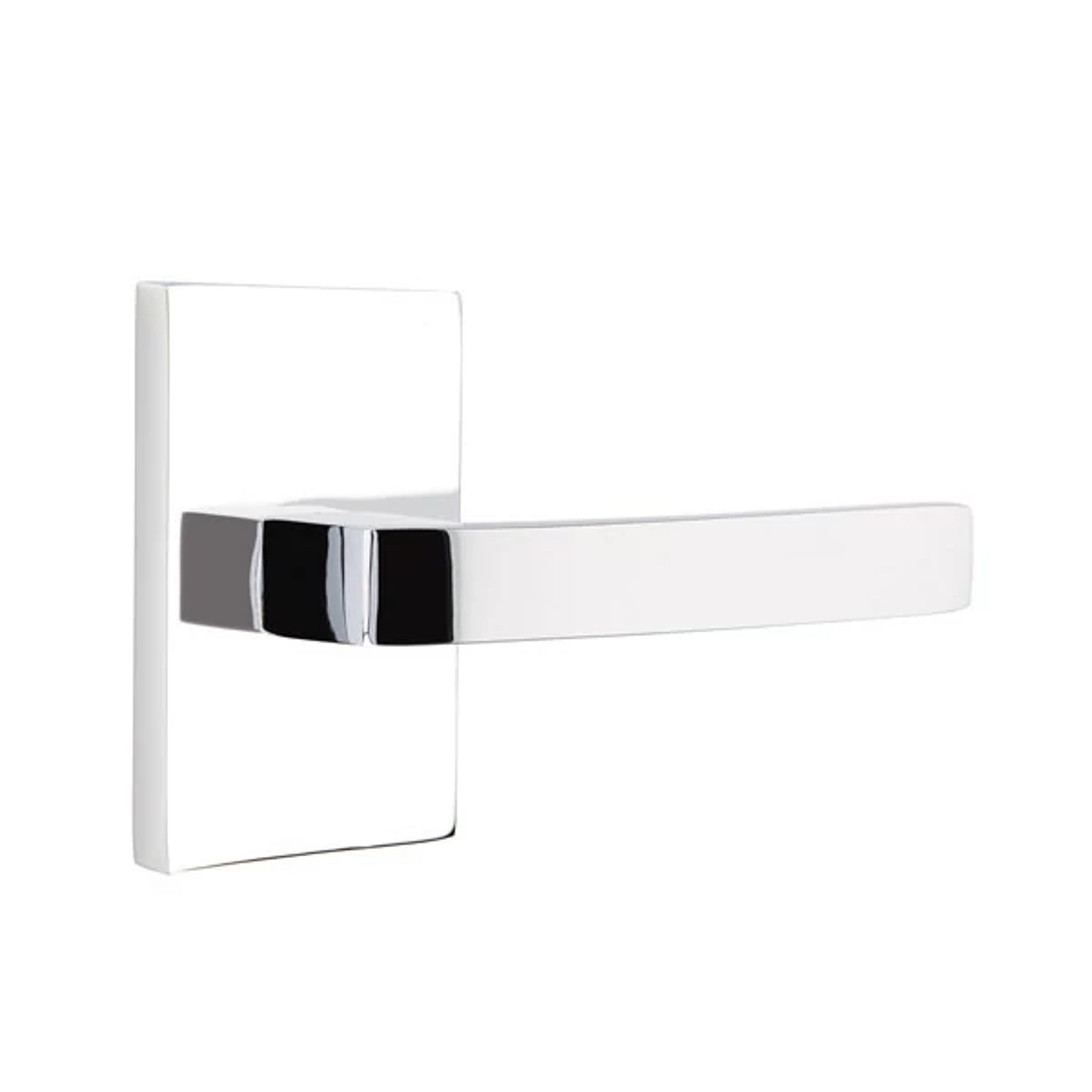 Emtek Breslin Lever Set with Modern Rectangular Rosette