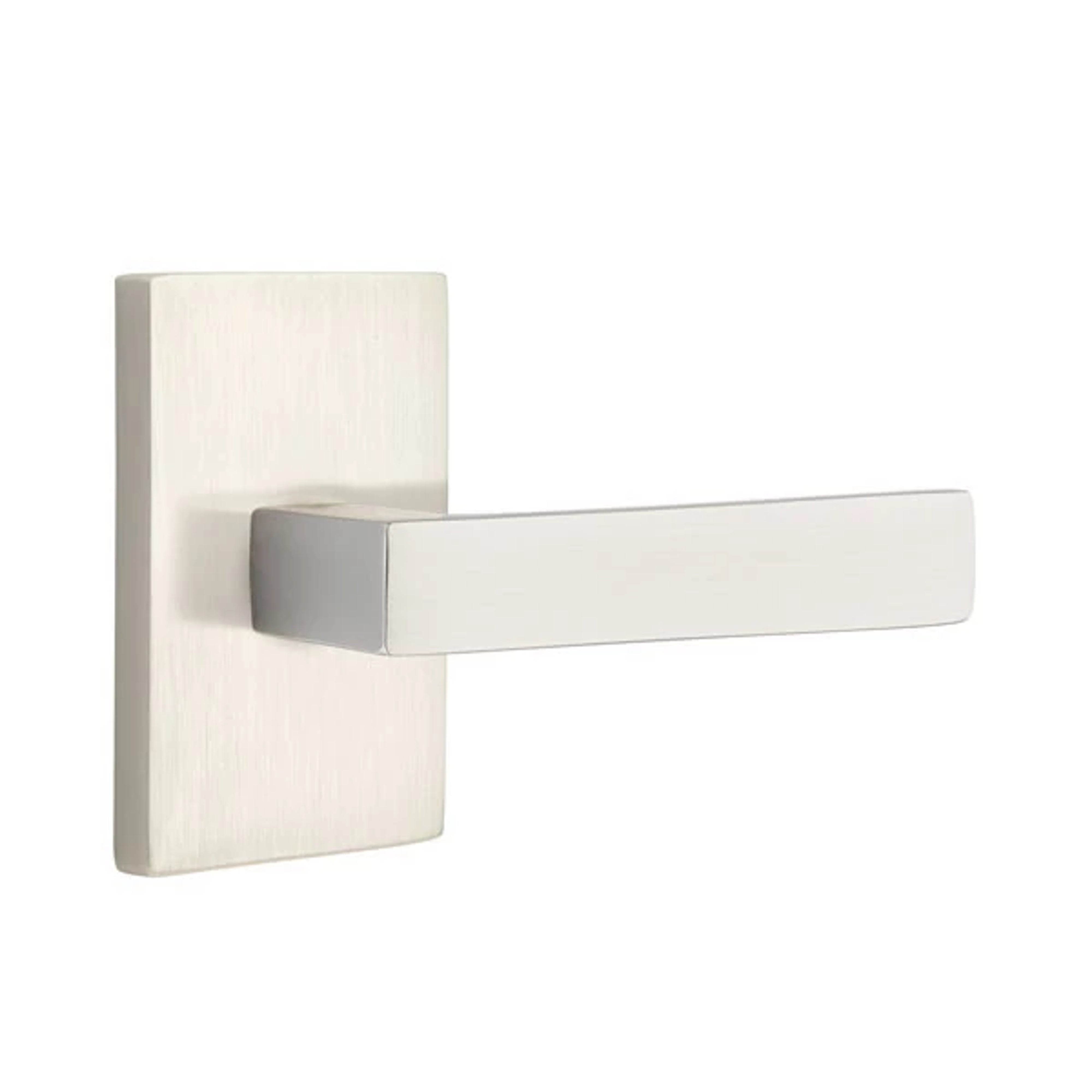 Emtek Dumont Lever Set with Modern Rectangular Rosette