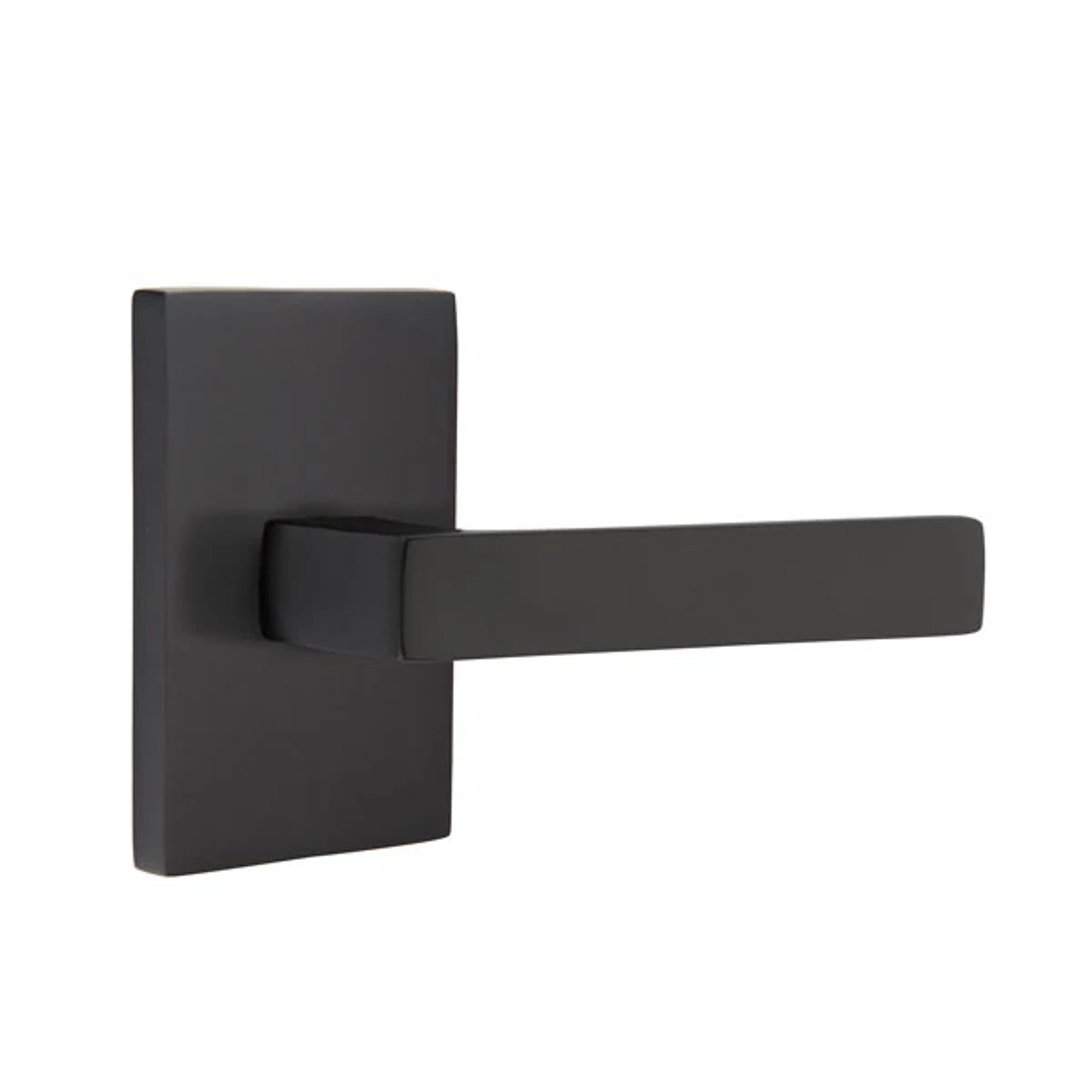 Emtek Concealed Fastener Dumont Lever Set with Modern Rectangular Rosette