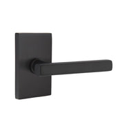 Emtek Concealed Fastener Freestone Lever Set with Modern Rectangular Rosette