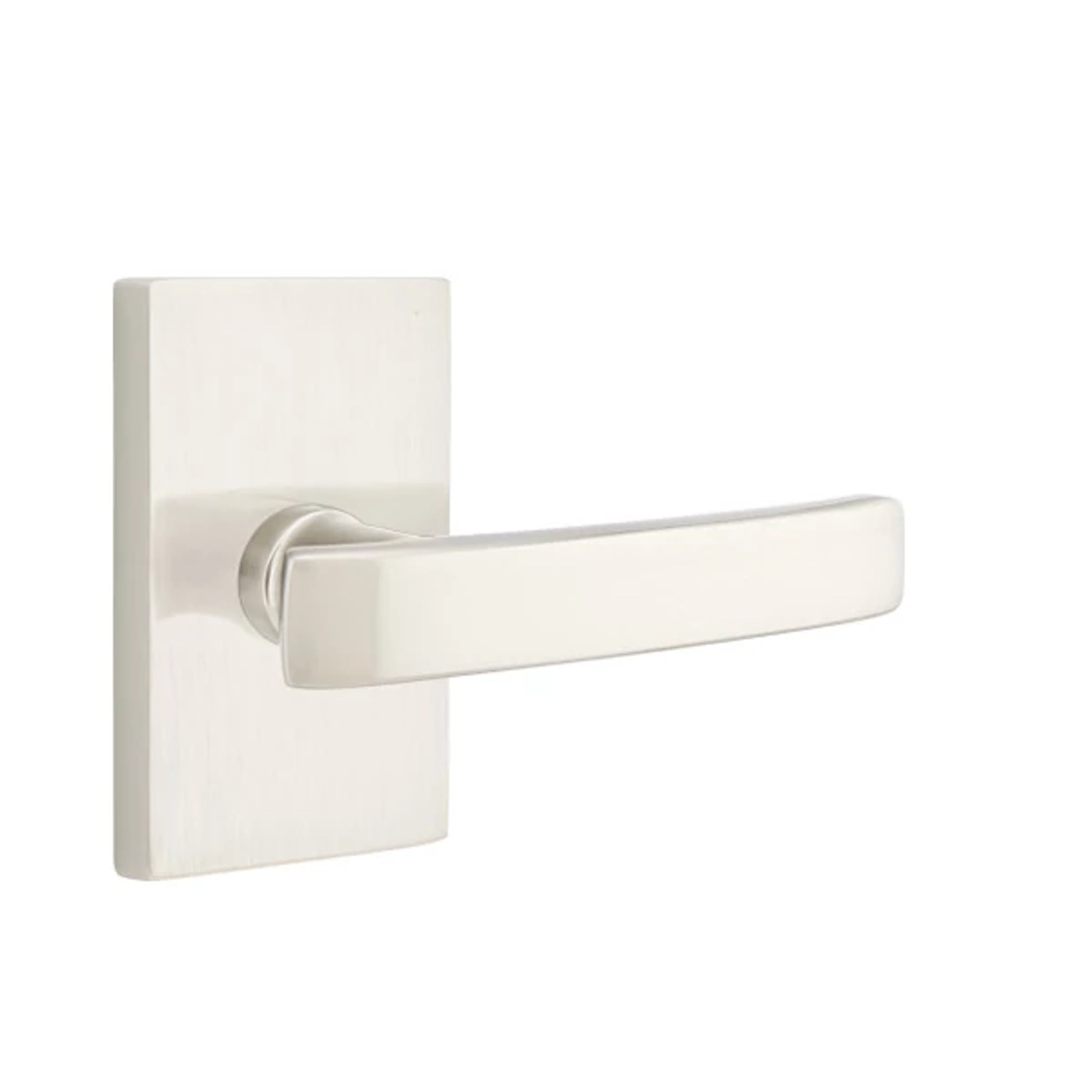 Emtek Geneva Lever Set with Modern Rectangular Rosette