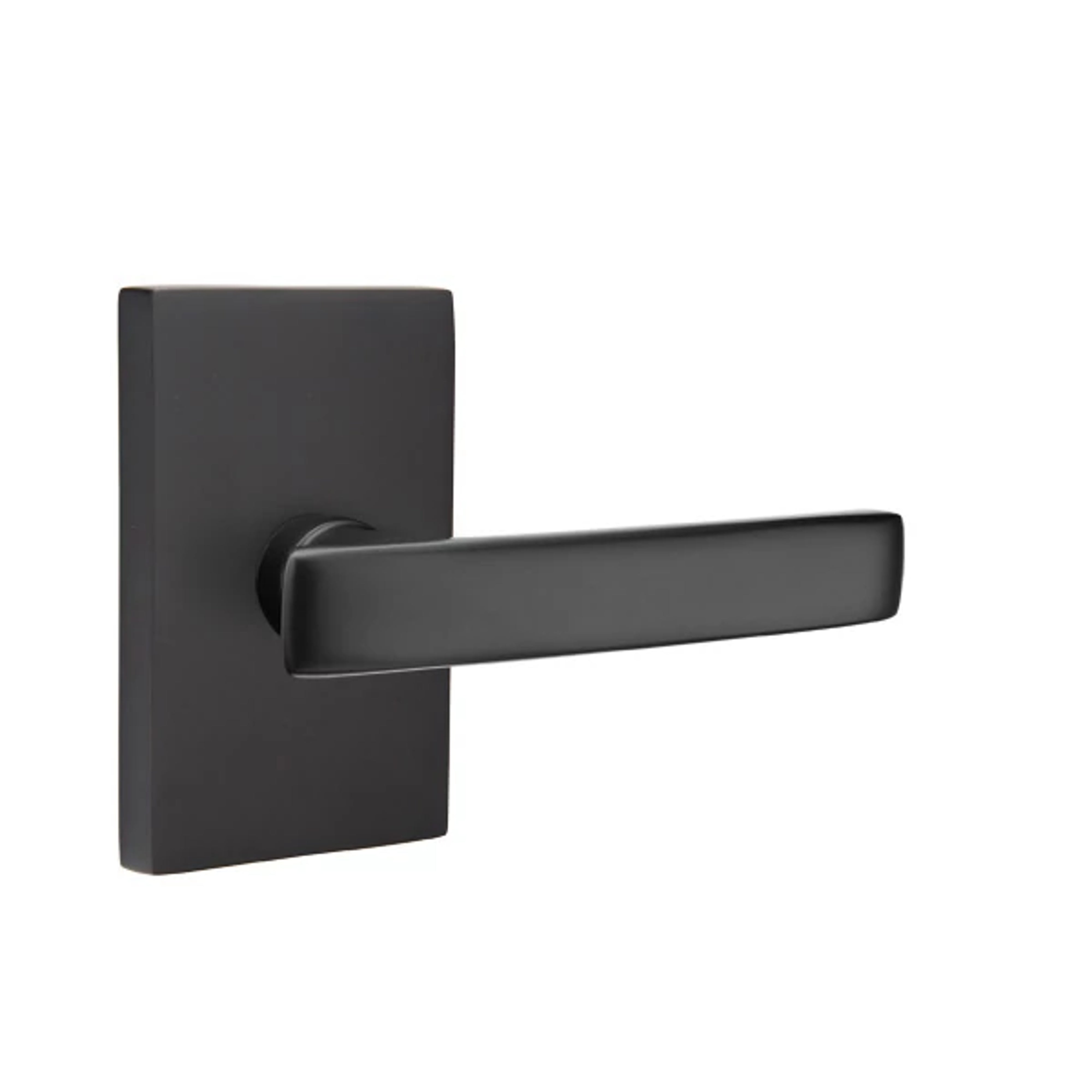 Emtek Concealed Fastener Geneva Lever Set with Modern Rectangular Rosette