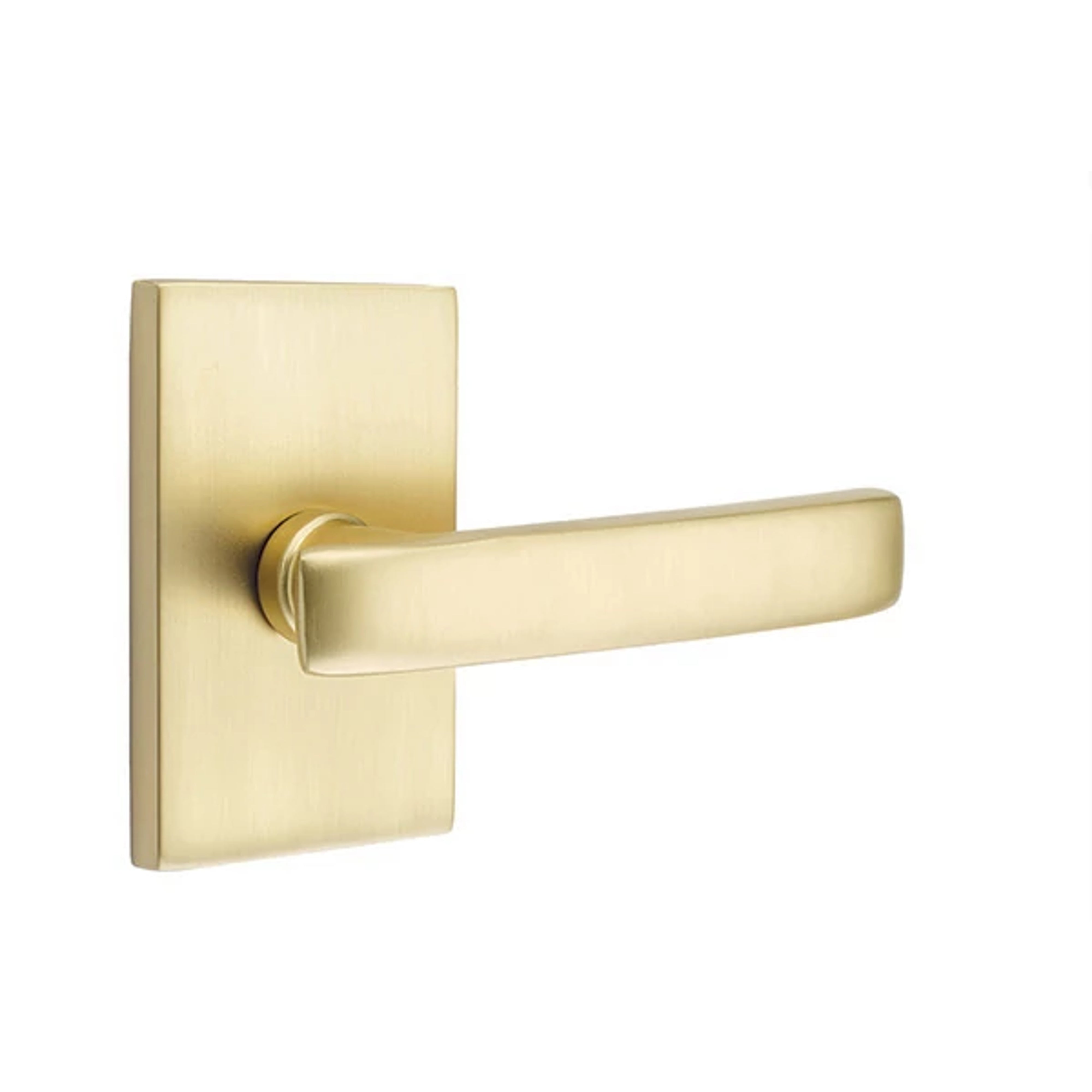 Emtek Geneva Lever Set with Modern Rectangular Rosette