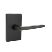Emtek Concealed Fastener Hermes Lever Set with Modern Rectangular Rosette