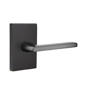 Emtek Concealed Fastener Helios Lever Set with Modern Rectangular Rosette