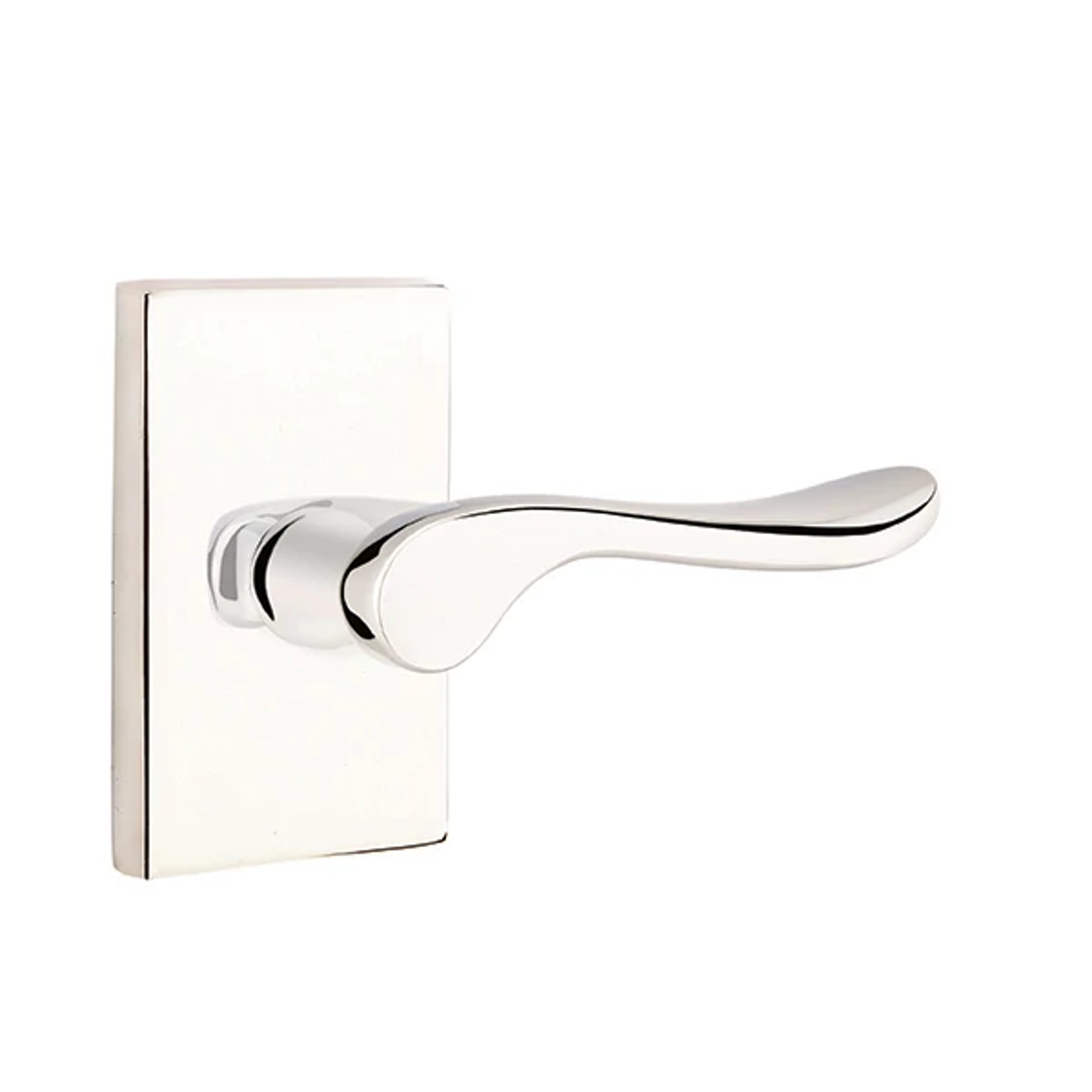 Emtek Luzern Lever Set with Modern Rectangular Rosette