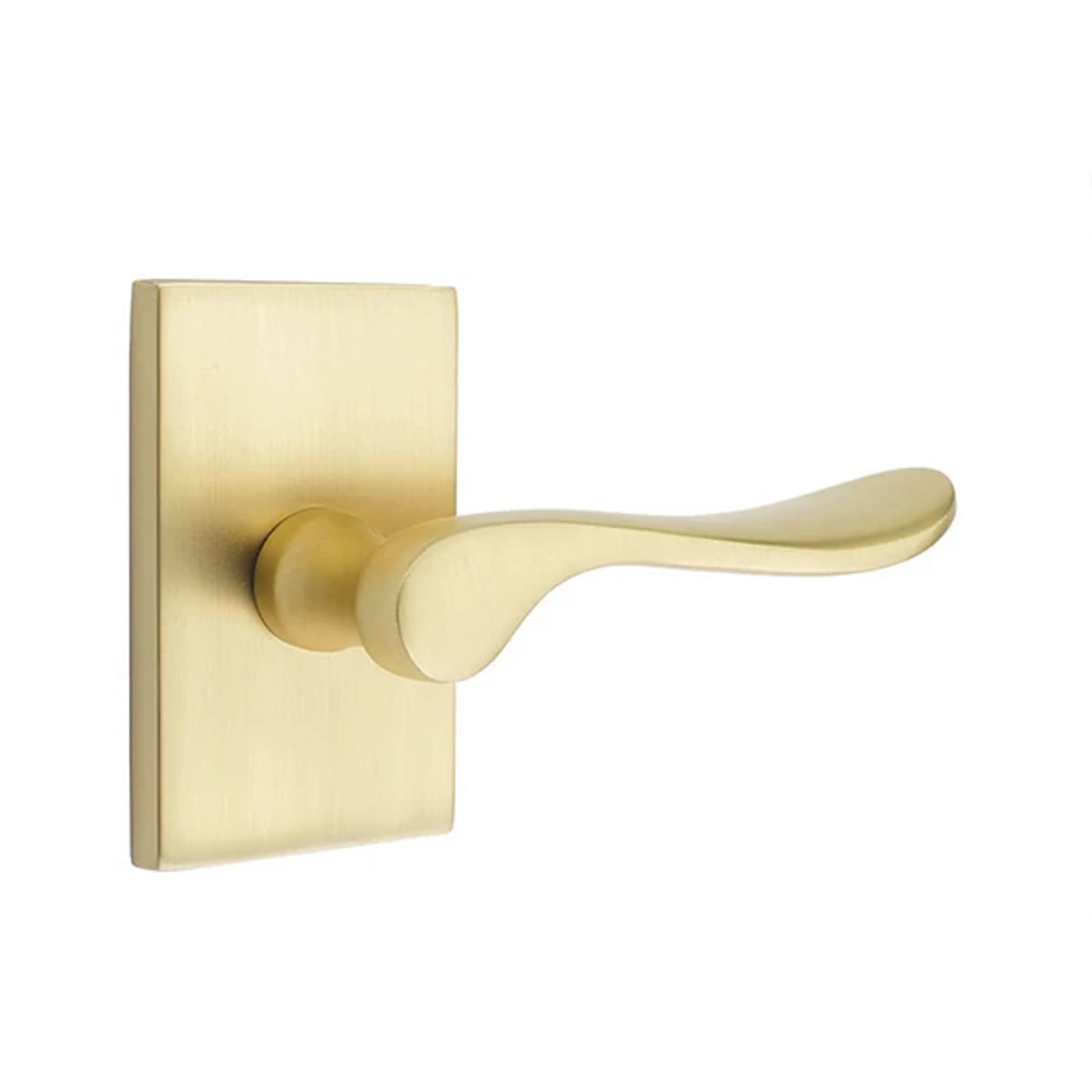 Emtek Luzern Lever Set with Modern Rectangular Rosette