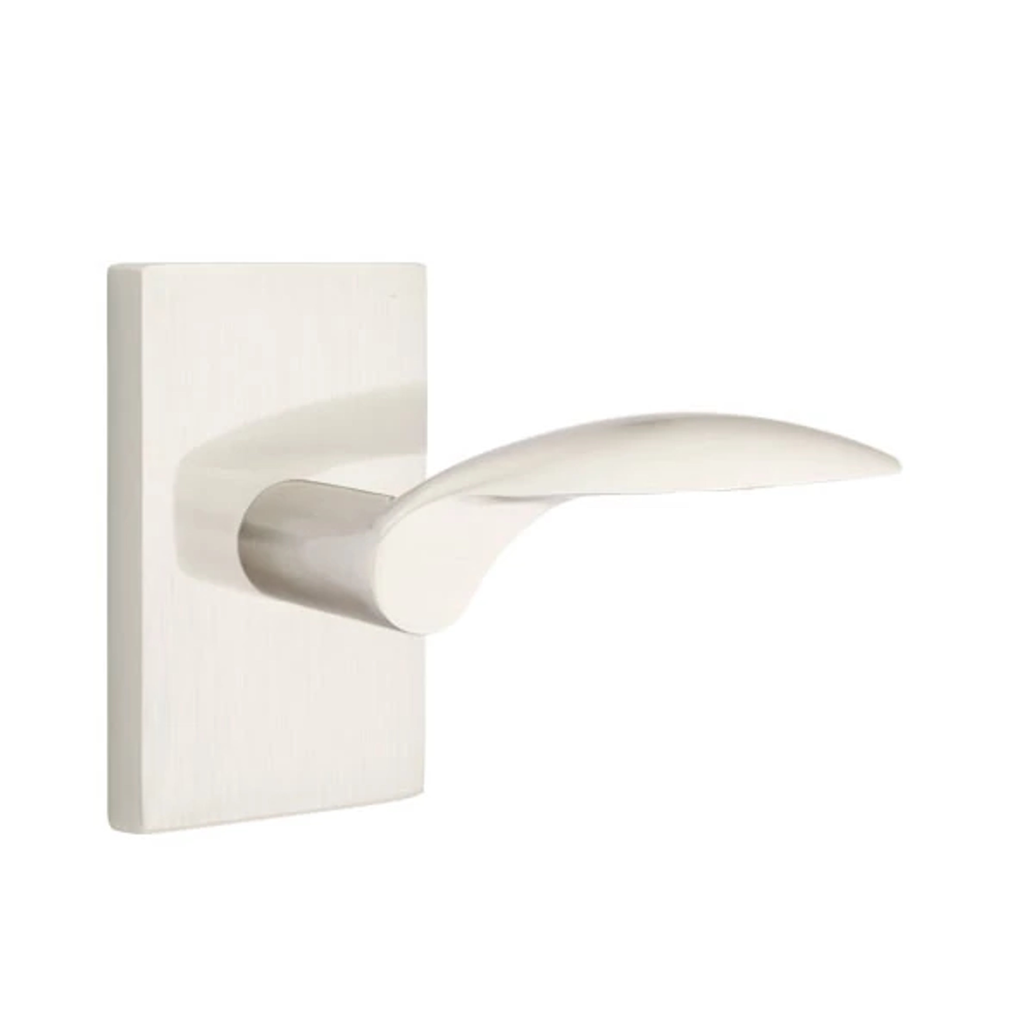 Emtek Concealed Fastener Mercury Lever Set with Modern Rectangular Rosette