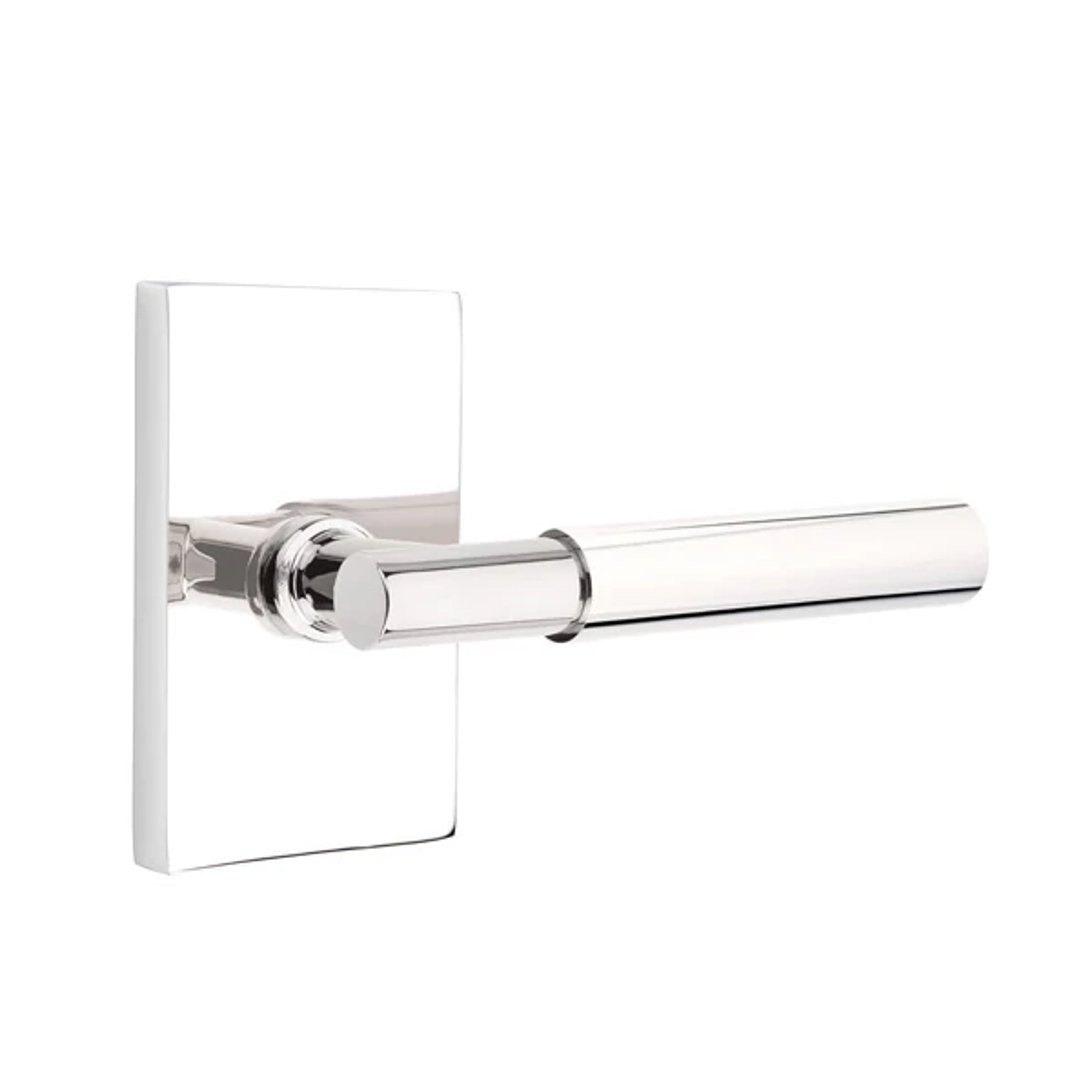 Emtek Concealed Fastener Myles Lever Set with Modern Rectangular Rosette