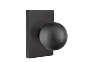 Emtek Concealed Fastener Orb Knob Set with Modern Rectangular Rosette