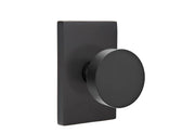 Emtek Concealed Fastener Round Knob Set with Modern Rectangular Rosette