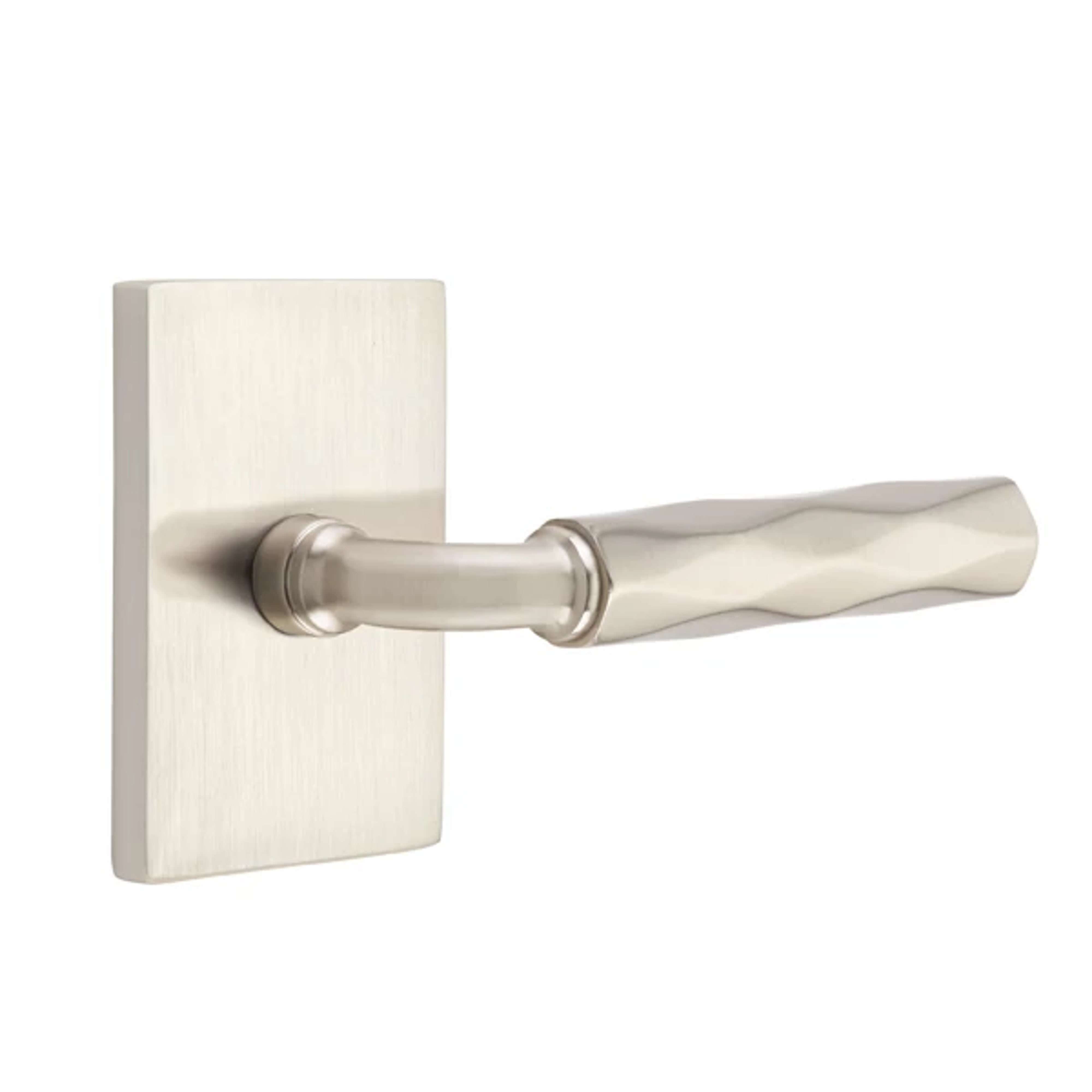 Emtek Select R-Bar Tribeca Lever Set with Modern Rectangular Rosette