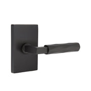 Emtek Select L-Square Tribeca Lever Set with Modern Rectangular Rosette