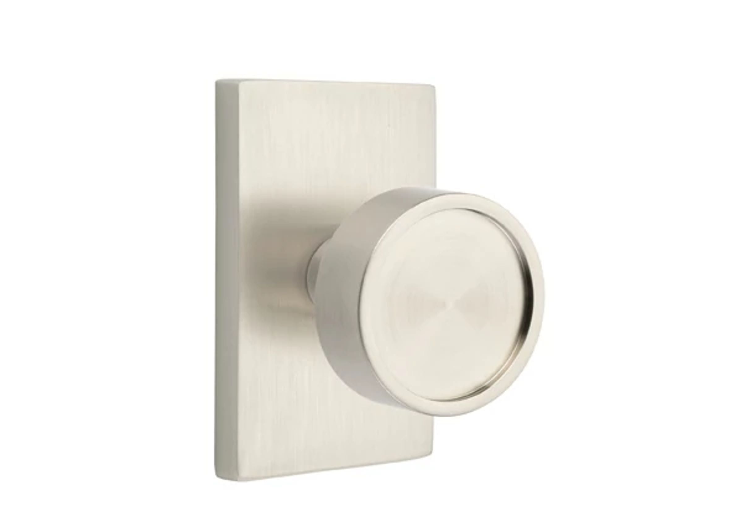 Emtek Verve Knob Set with Modern Rectangular Rosette