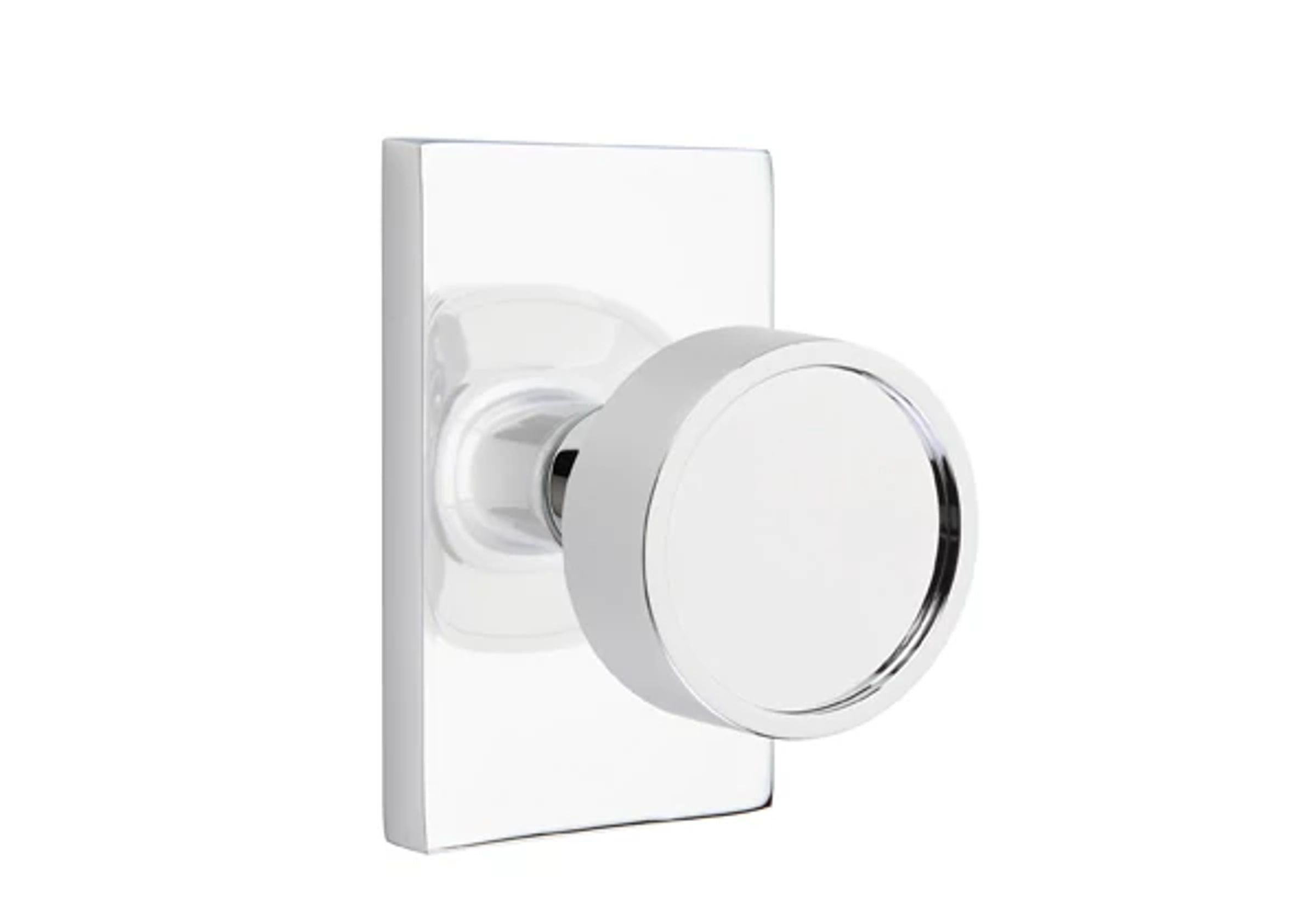 Emtek Verve Knob Set with Modern Rectangular Rosette
