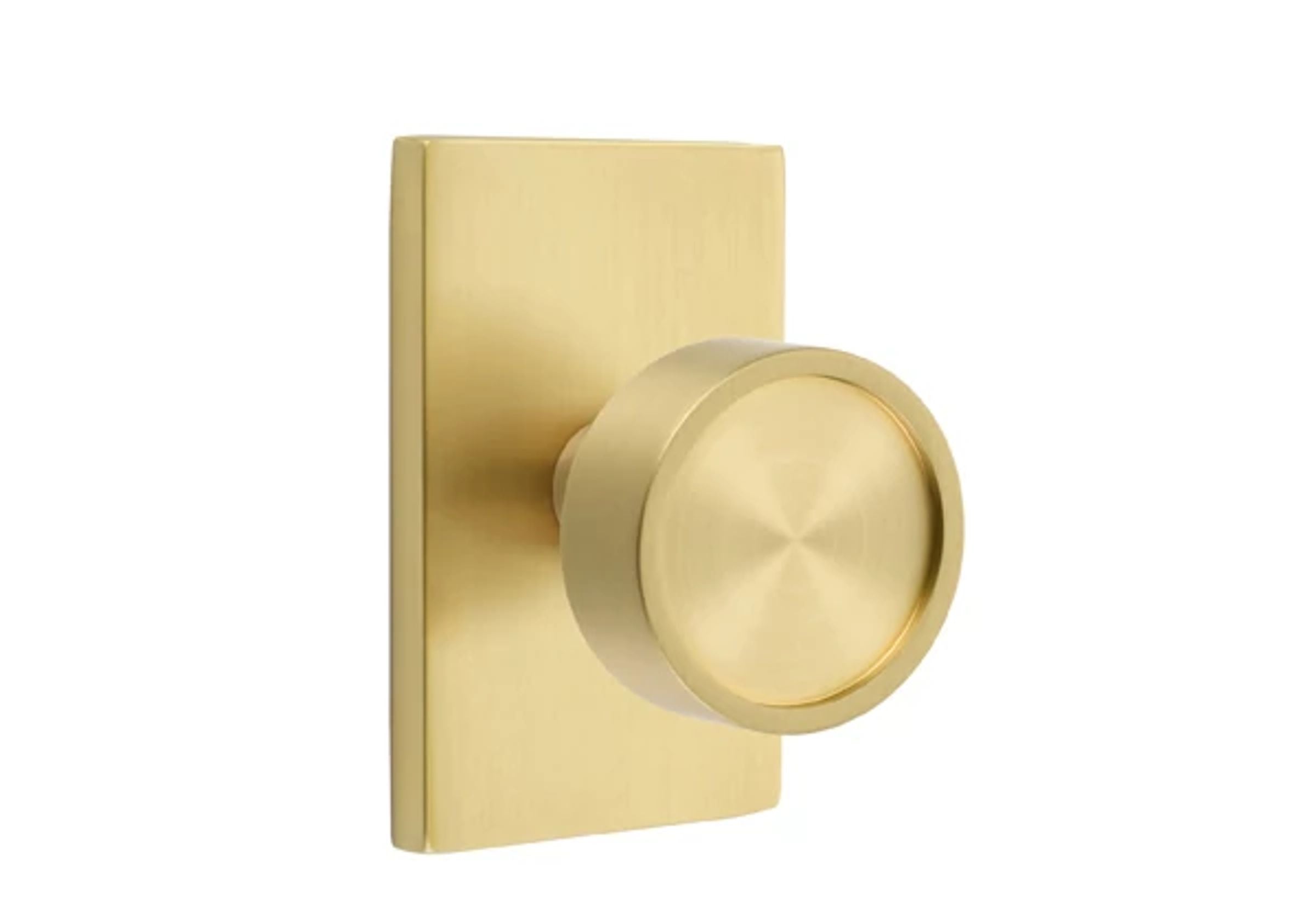 Emtek Verve Knob Set with Modern Rectangular Rosette