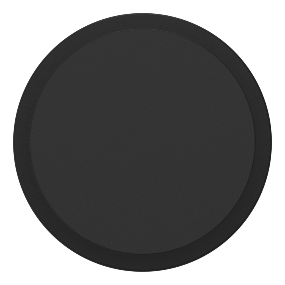 Baldwin 5055 Modern Round Knob Set with 5046 Rose Satin Black / Privacy / Reversible