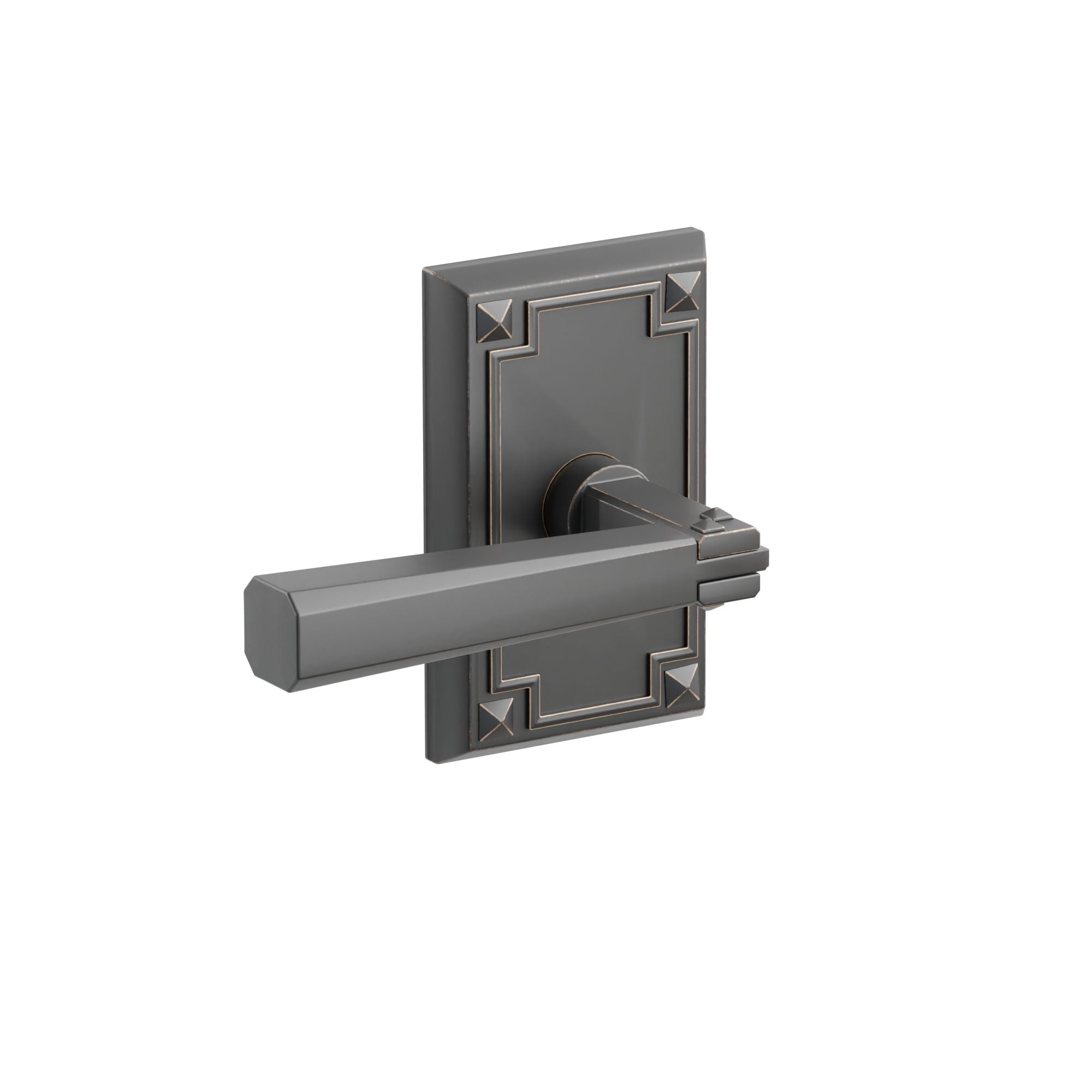 Emtek Arts & Crafts Lever Set with Arts & Crafts Rosette