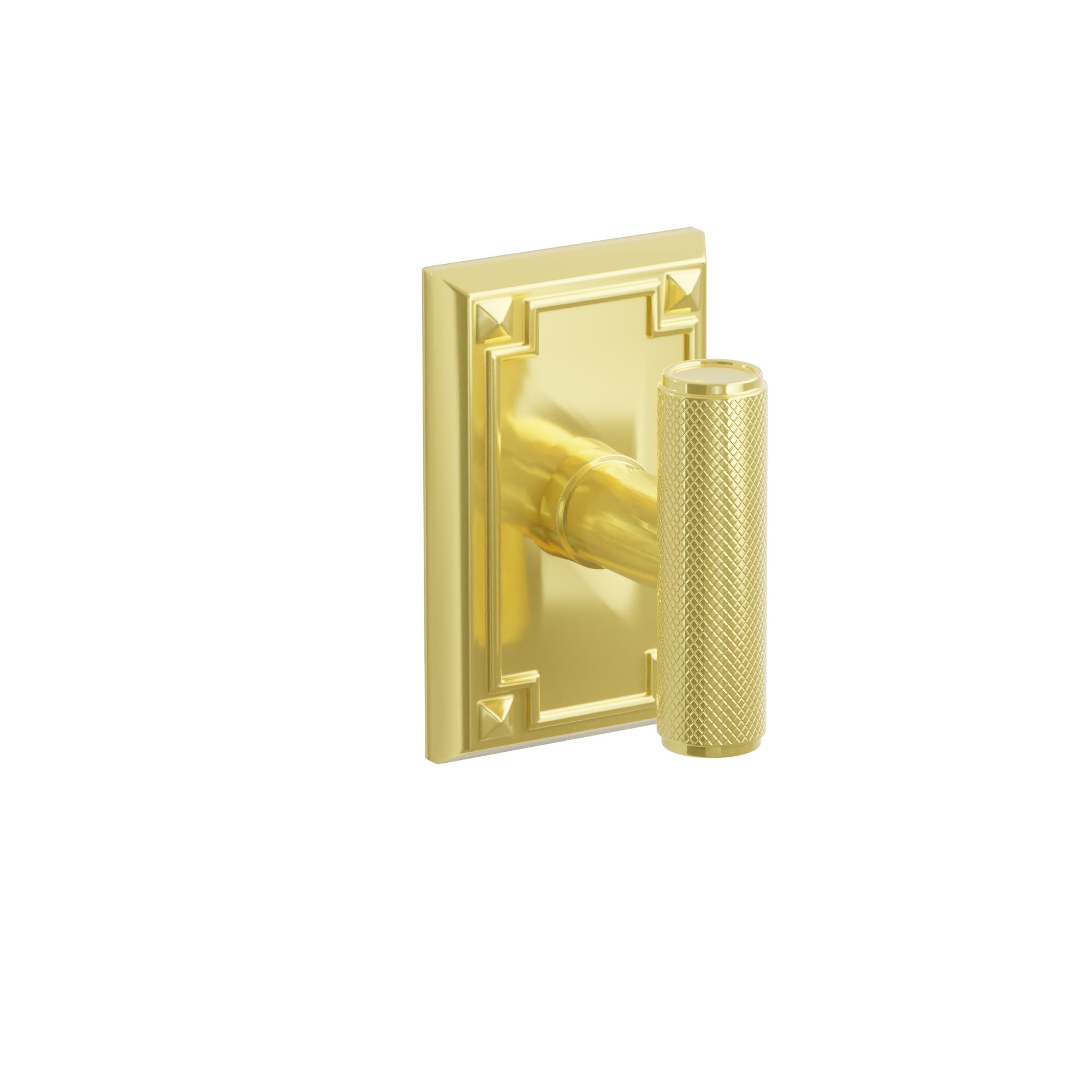 Emtek Concealed Fastener Ace Knurled Knob Set With Arts & Crafts Rosette