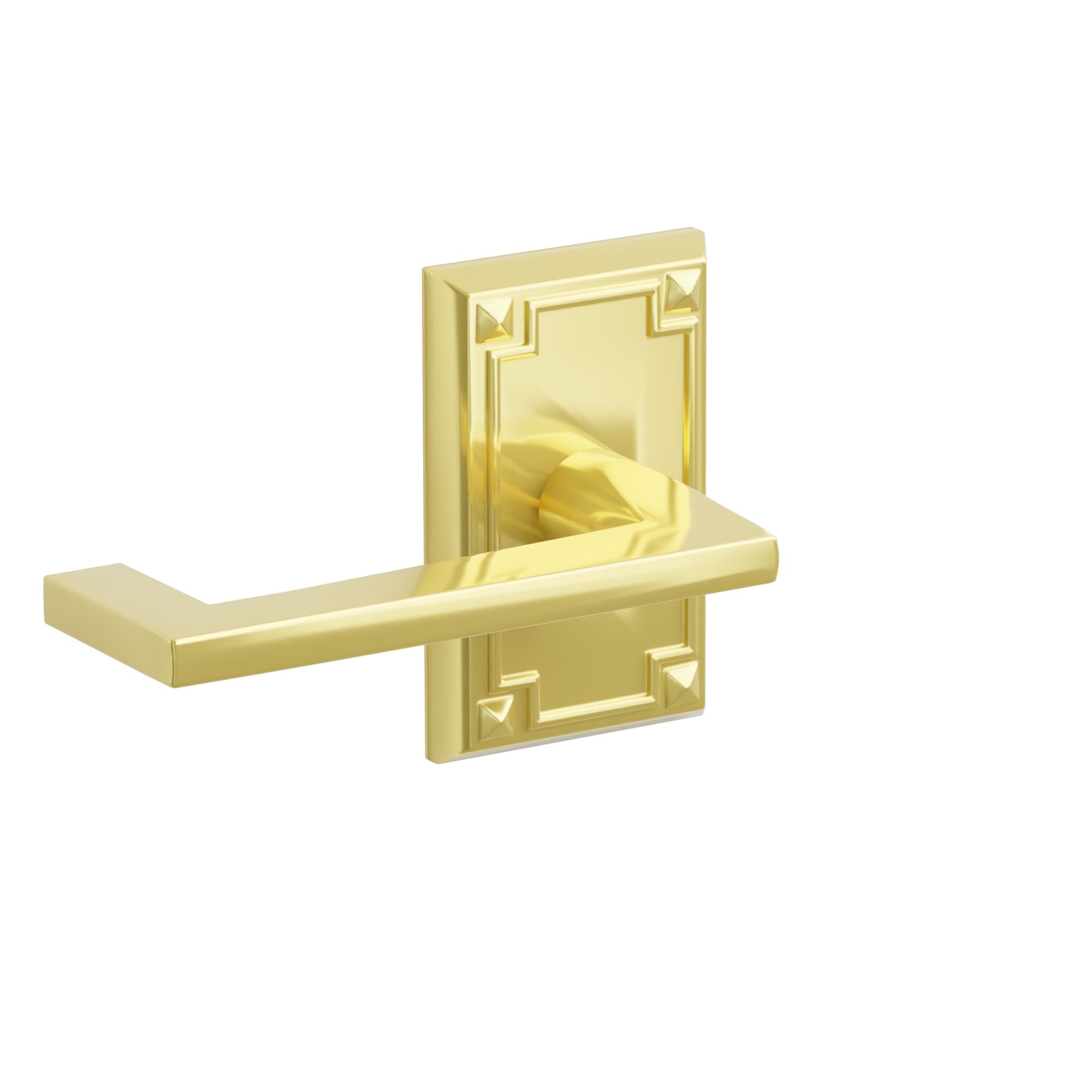 Emtek Concealed Fastener Argos Lever Set With Arts & Crafts Rosette