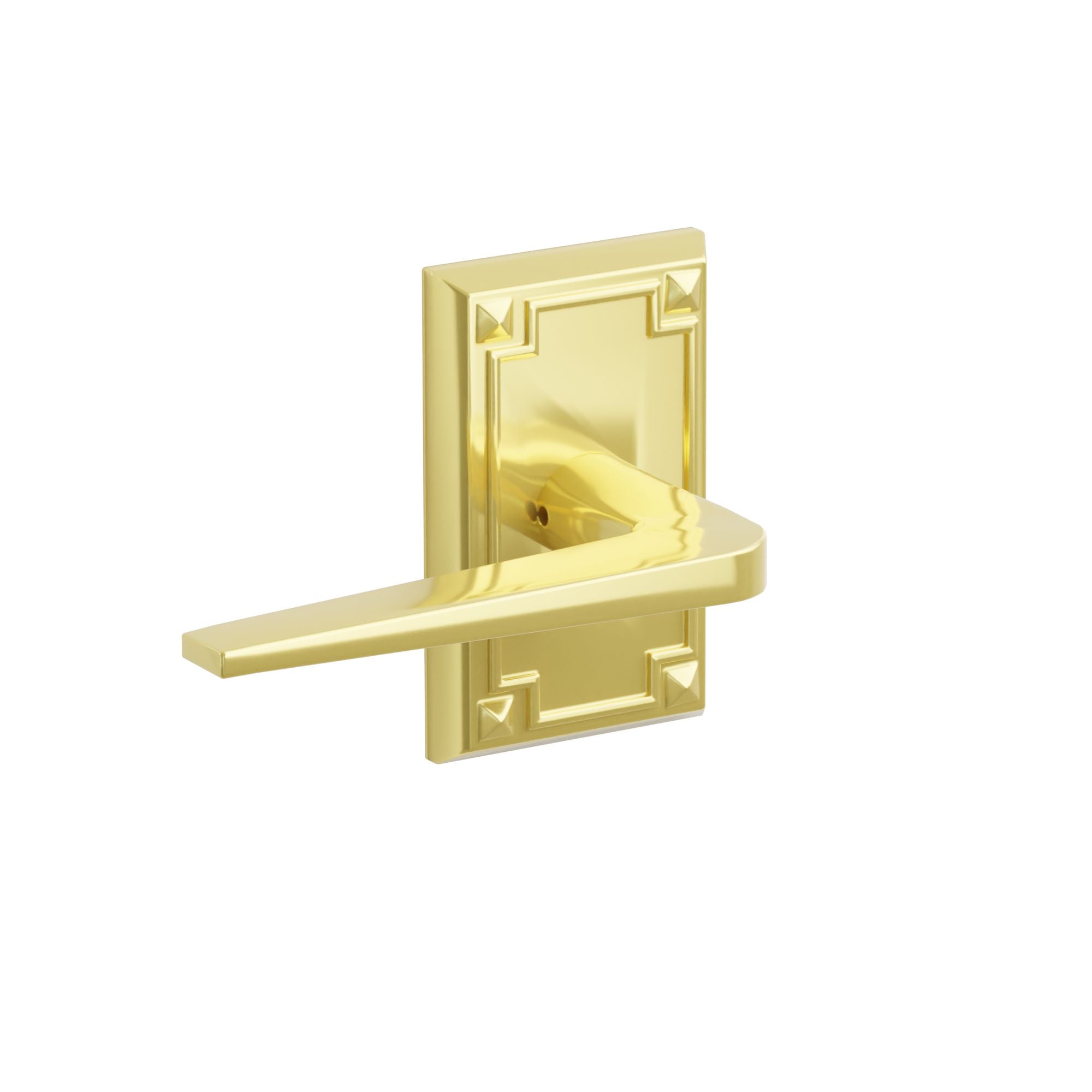 Emtek Concealed Fastener Athena Lever Set With Arts & Crafts Rosette