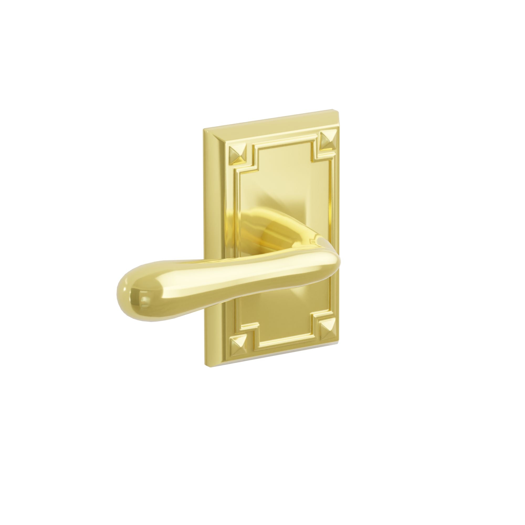 Emtek Concealed Fastener Basel Lever Set With Arts & Crafts Rosette