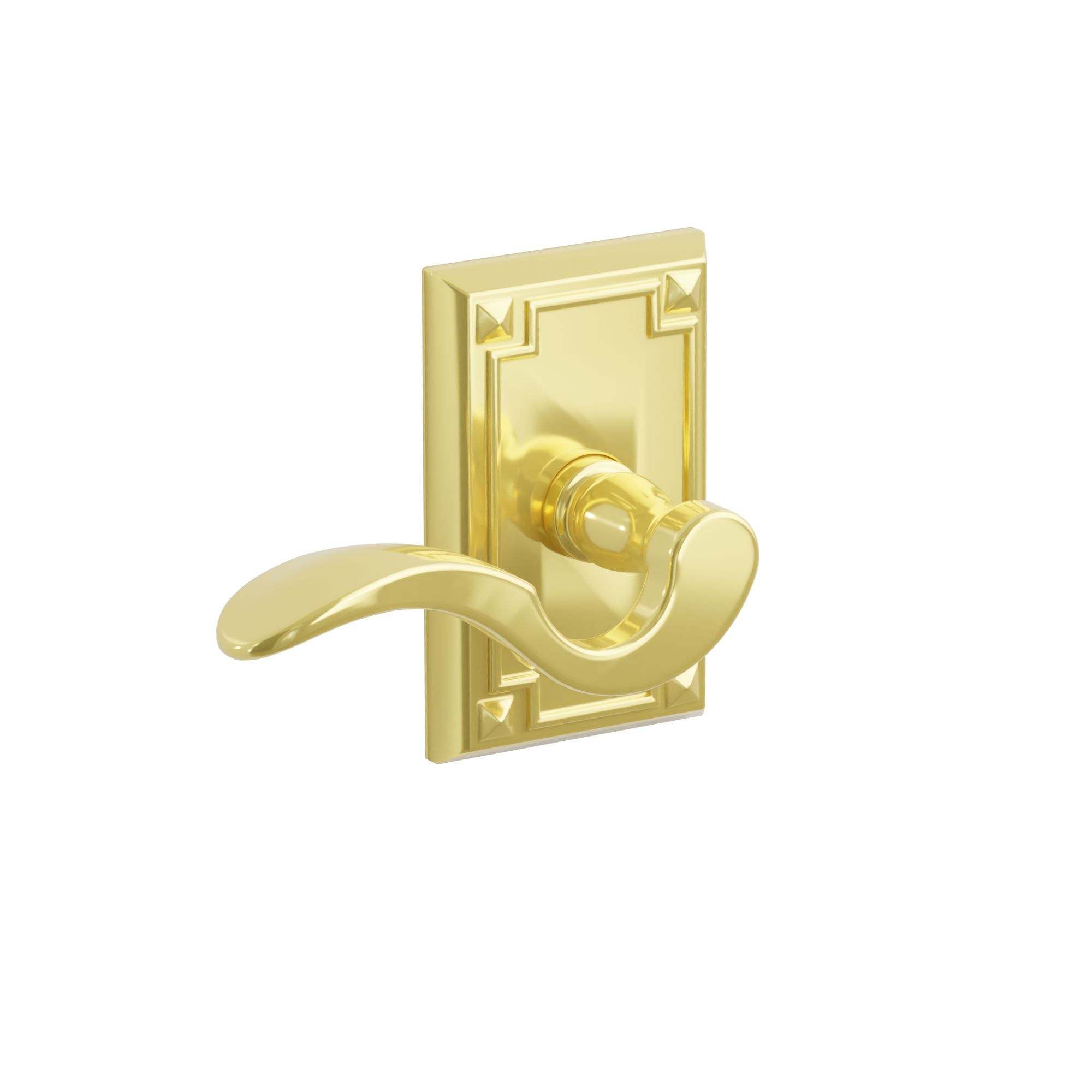 Emtek Breslin Lever Set with Arts & Crafts Rosette