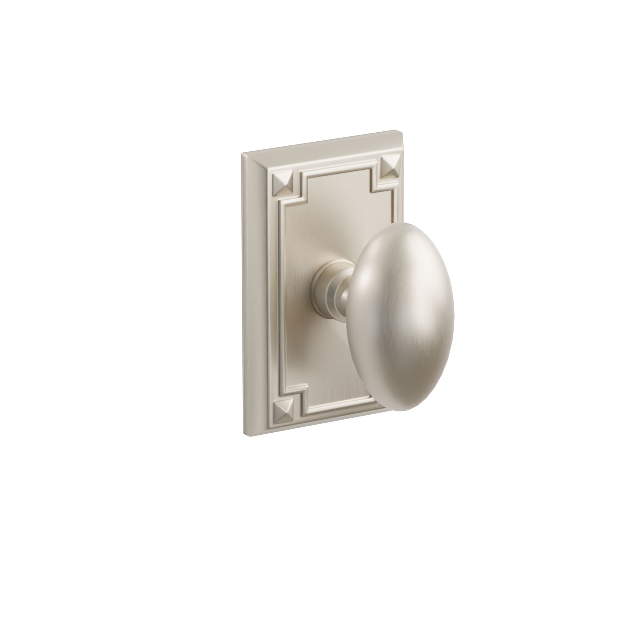 Emtek Concealed Fastener Egg Knob Set With Arts & Crafts Rosette