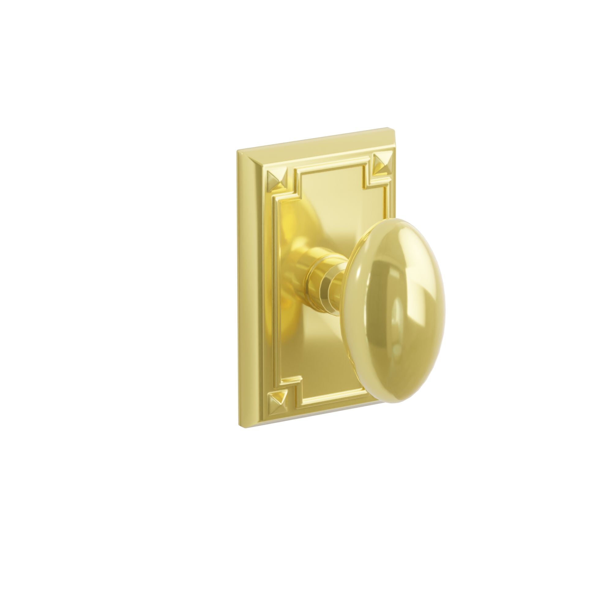 Emtek Egg Knob Set with Arts & Crafts Rosette