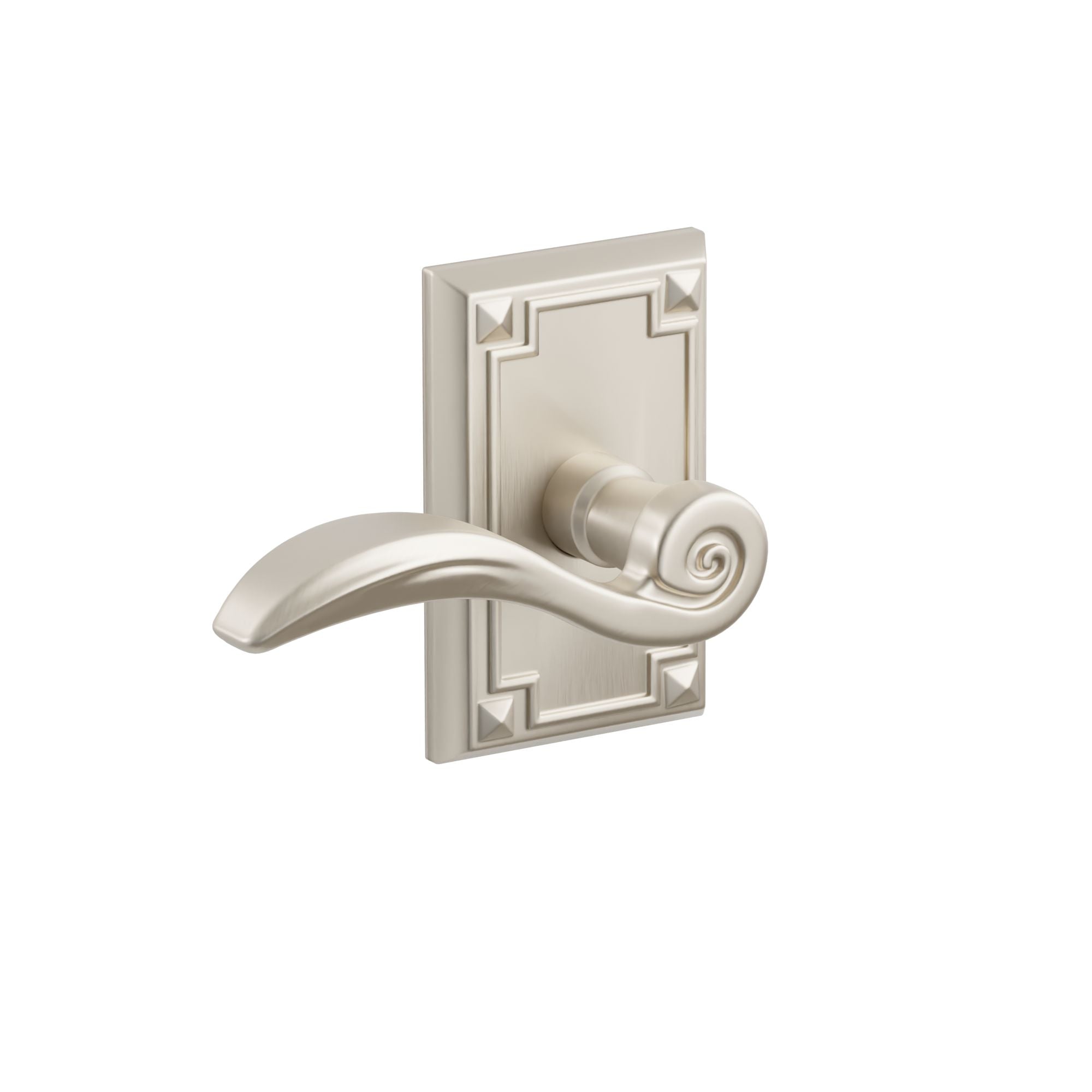 Emtek Concealed Fastener Elan Lever Set With Arts & Crafts Rosette