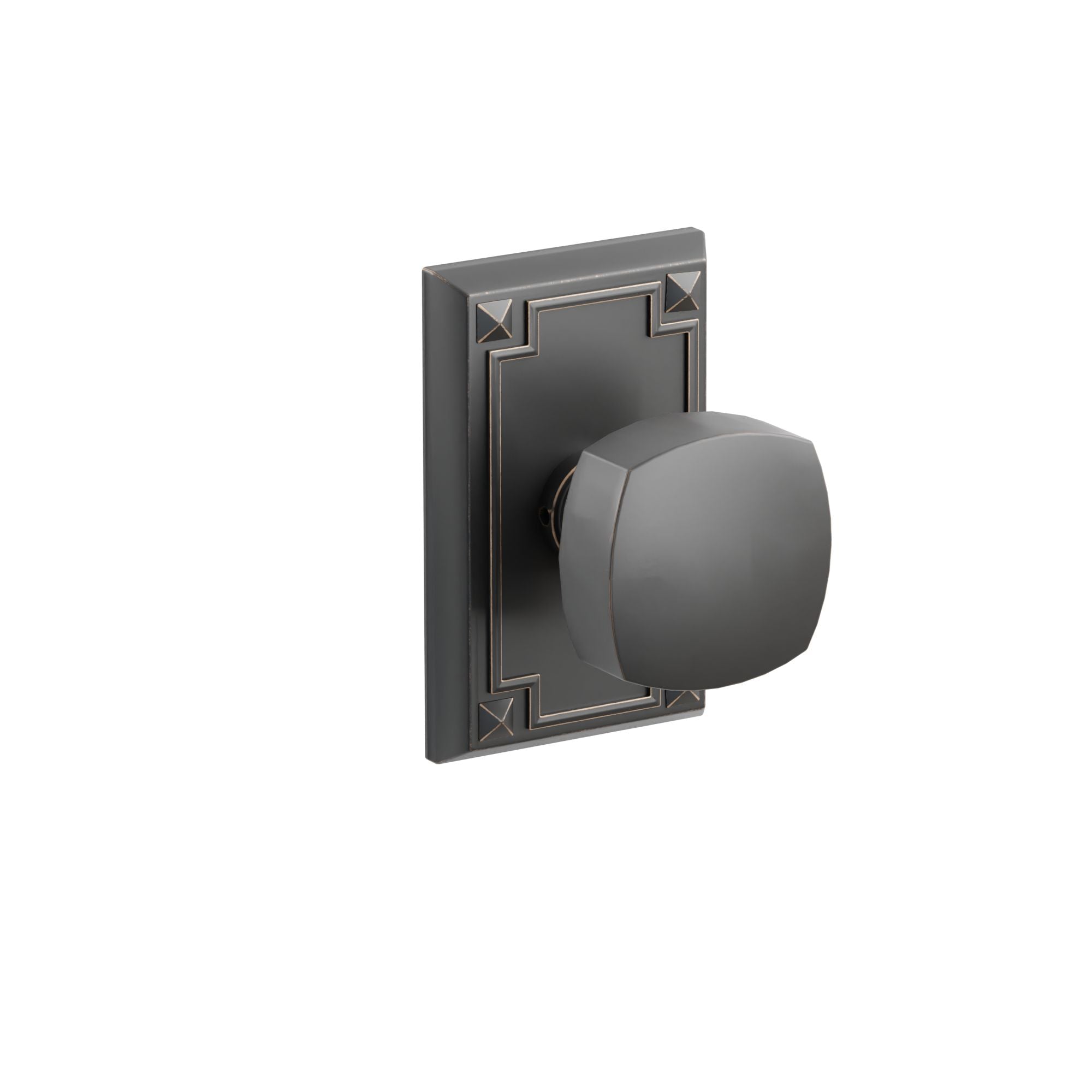 Emtek Concealed Fastener Freestone Knob Set With Arts & Crafts Rosette