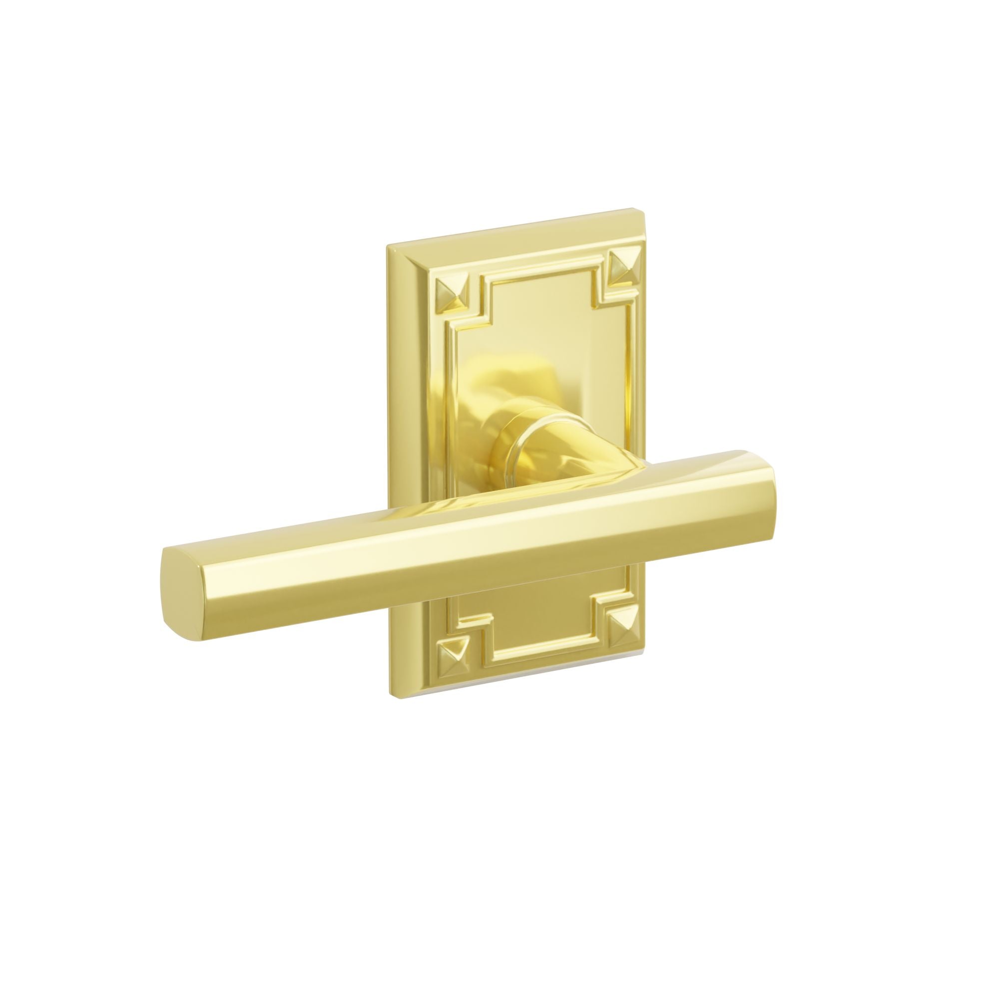 Emtek Concealed Fastener Freestone Lever Set With Arts & Crafts Rosette