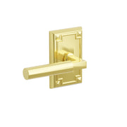 Emtek Geneva Lever Set with Arts & Crafts Rosette