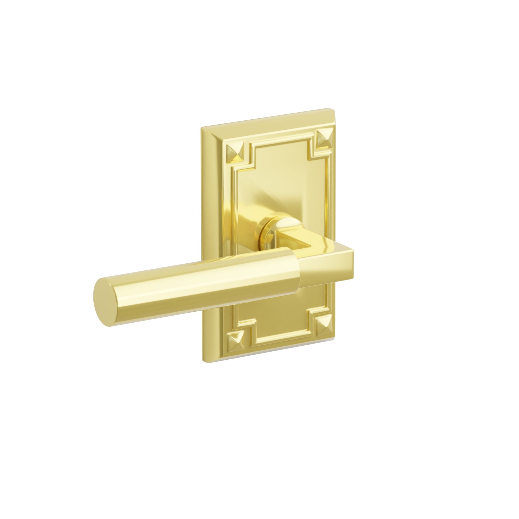 Emtek Geneva Lever Set with Arts & Crafts Rosette