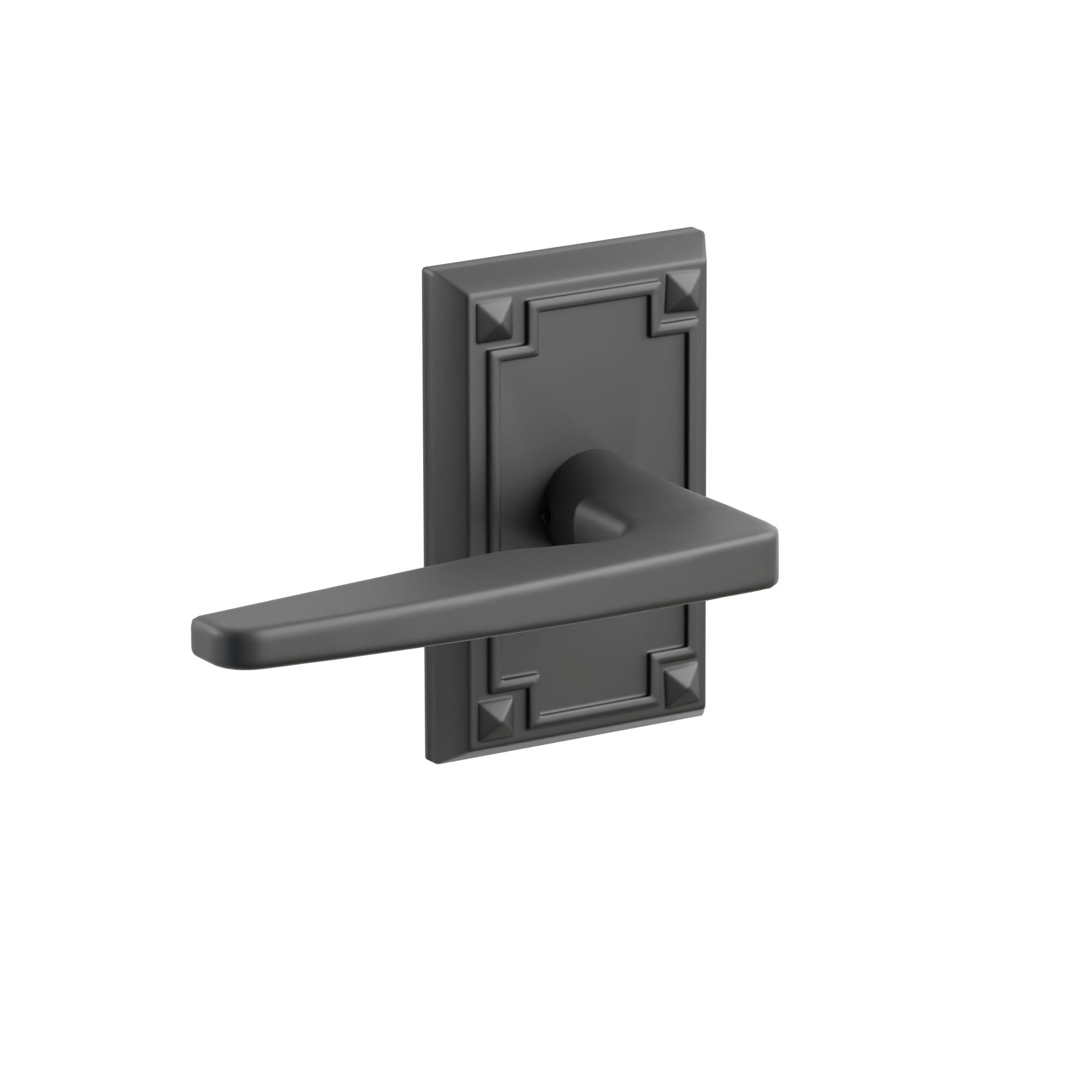 Emtek Concealed Fastener Hermes Lever Set With Arts & Crafts Rosette