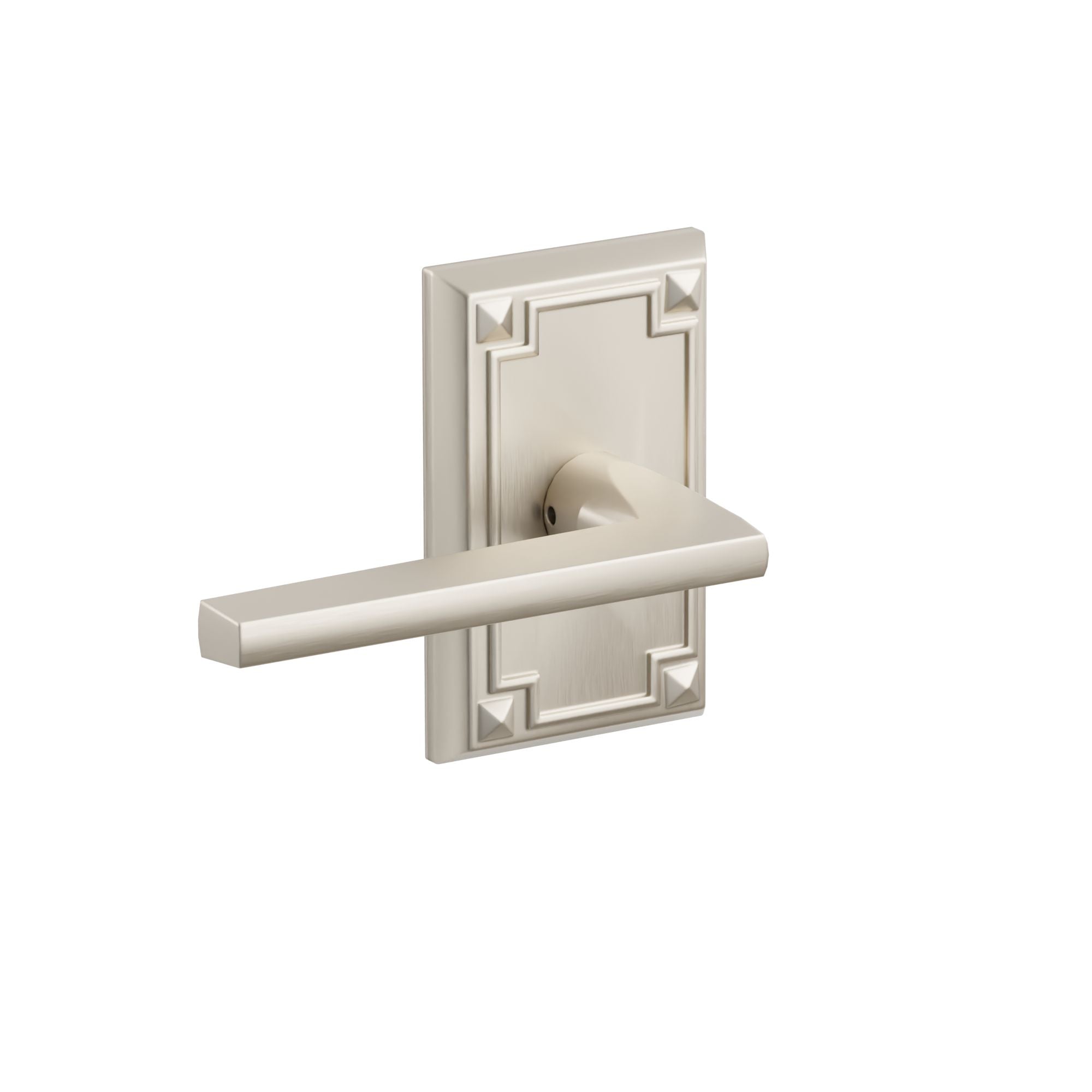 Emtek Helios Lever Set with Arts & Crafts Rosette