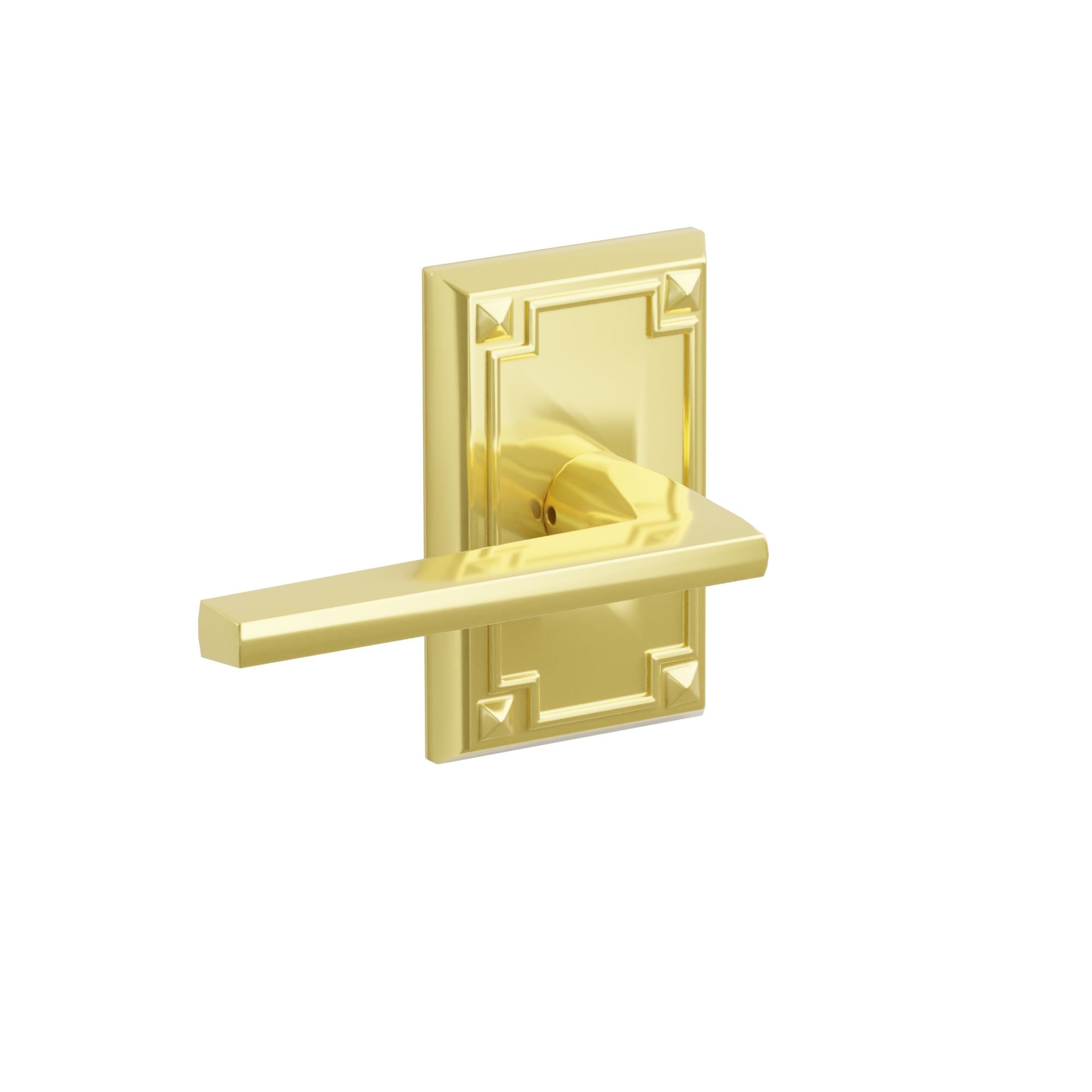 Emtek Concealed Fastener Helios Lever Set With Arts & Crafts Rosette