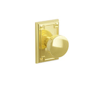 Emtek Laurent Knob Set with Arts & Crafts Rosette