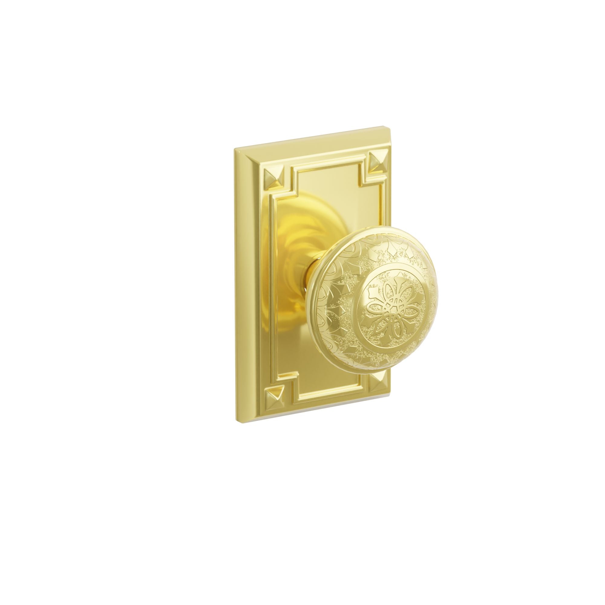 Emtek Concealed Fastener Lancaster Knob Set With Arts & Crafts Rosette