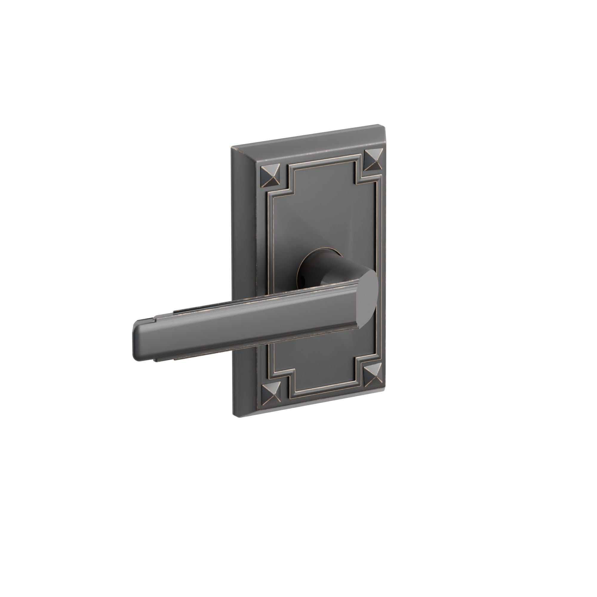 Emtek Concealed Fastener Milano Lever Set With Arts & Crafts Rosette