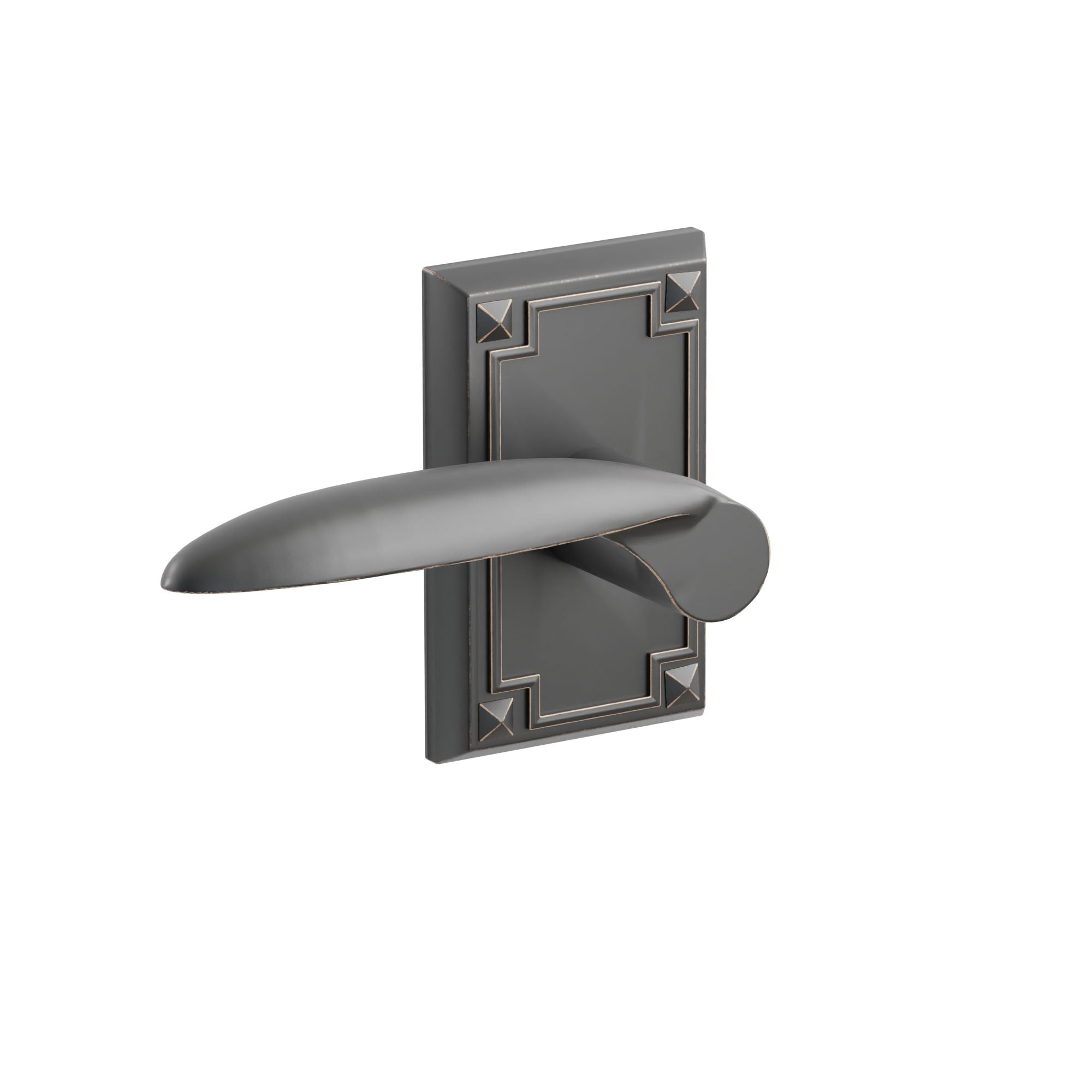 Emtek Mercury Lever Set with Arts & Crafts Rosette